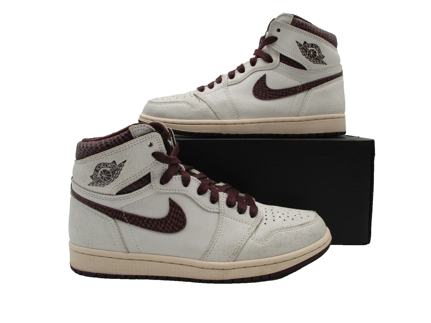 Nike Air Jordan 1 High OG A Ma Manière Men's Size 8 Sail Burgundy DO7097-100 1G10