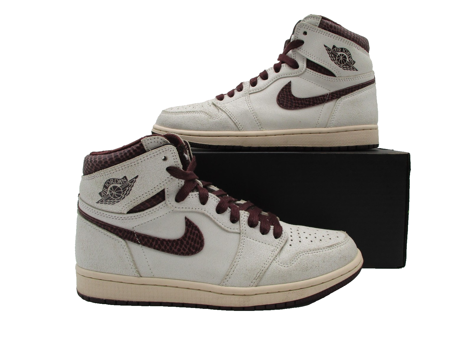 Nike Air Jordan 1 High OG A Ma Manière Men's Size 8 Sail Burgundy DO7097-100 1G10