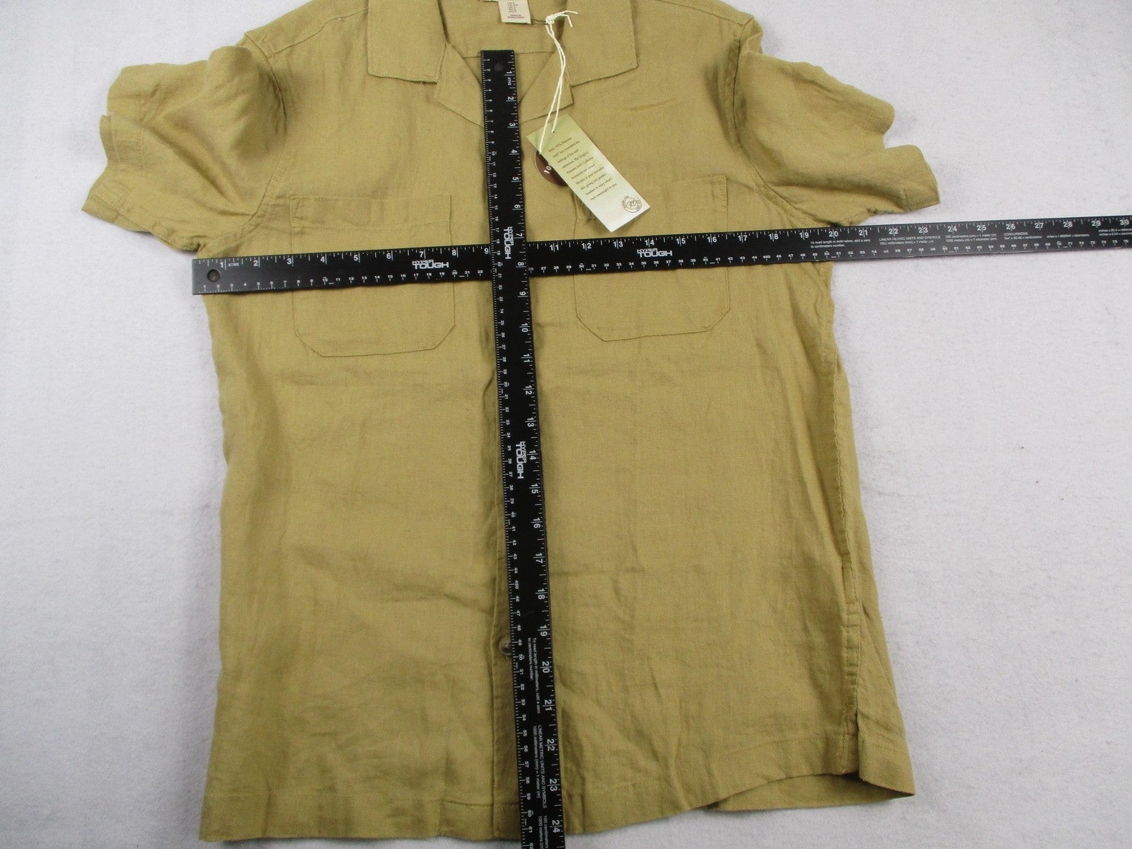Panama Jack Shirt Mens Small Linen Short Sleeve Button Up Casual Summer 13236