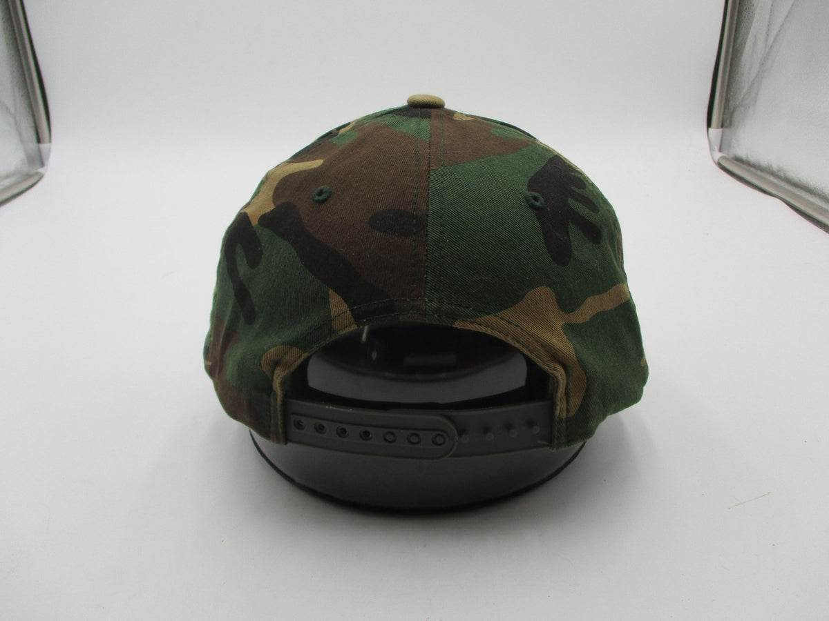 Branded Bills Florida Hat Cap Snap Back Mens One Size Green Camo State Patch USA6