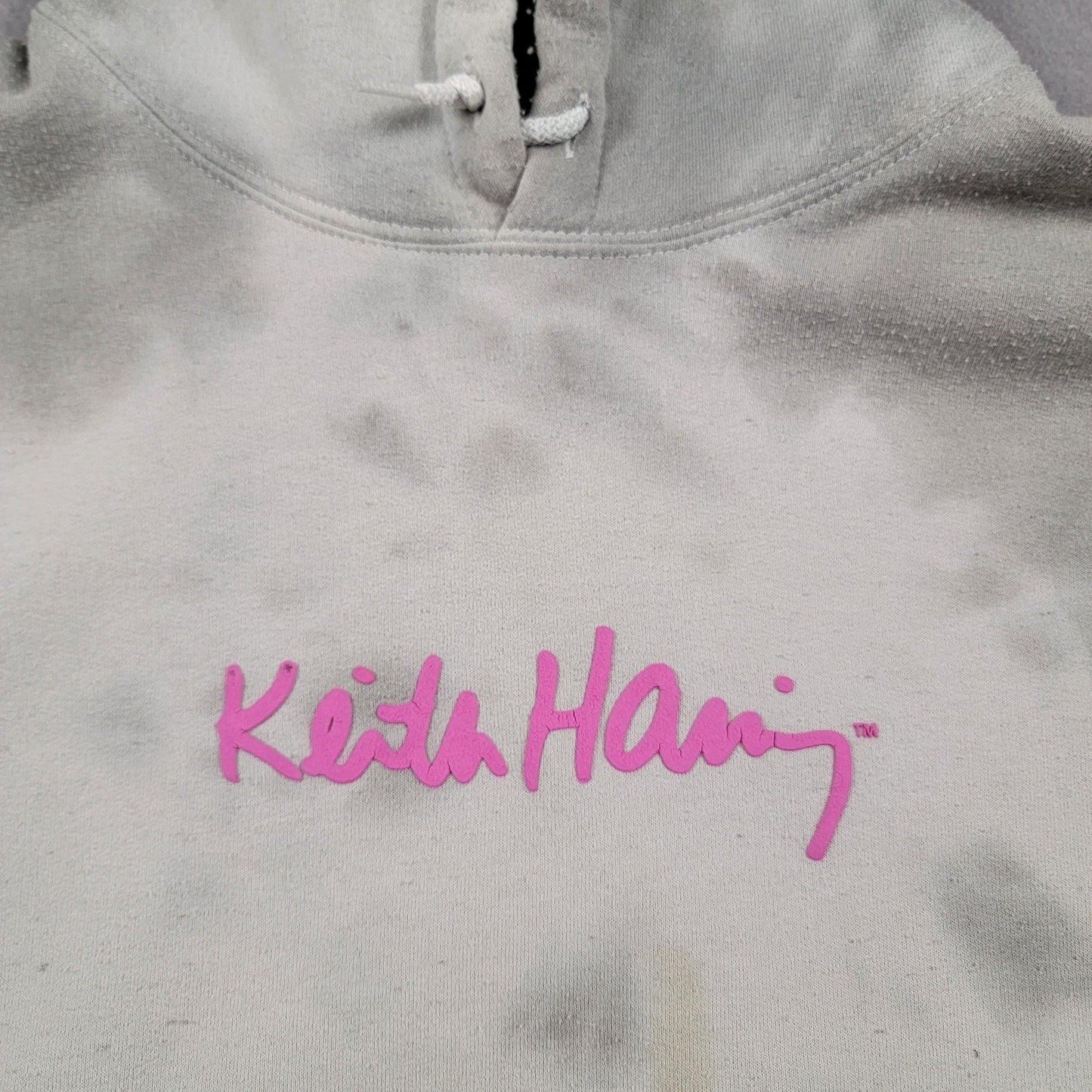Ripple Junction Keith Haring Pop Art Tie Dye Hoodie Sz L2