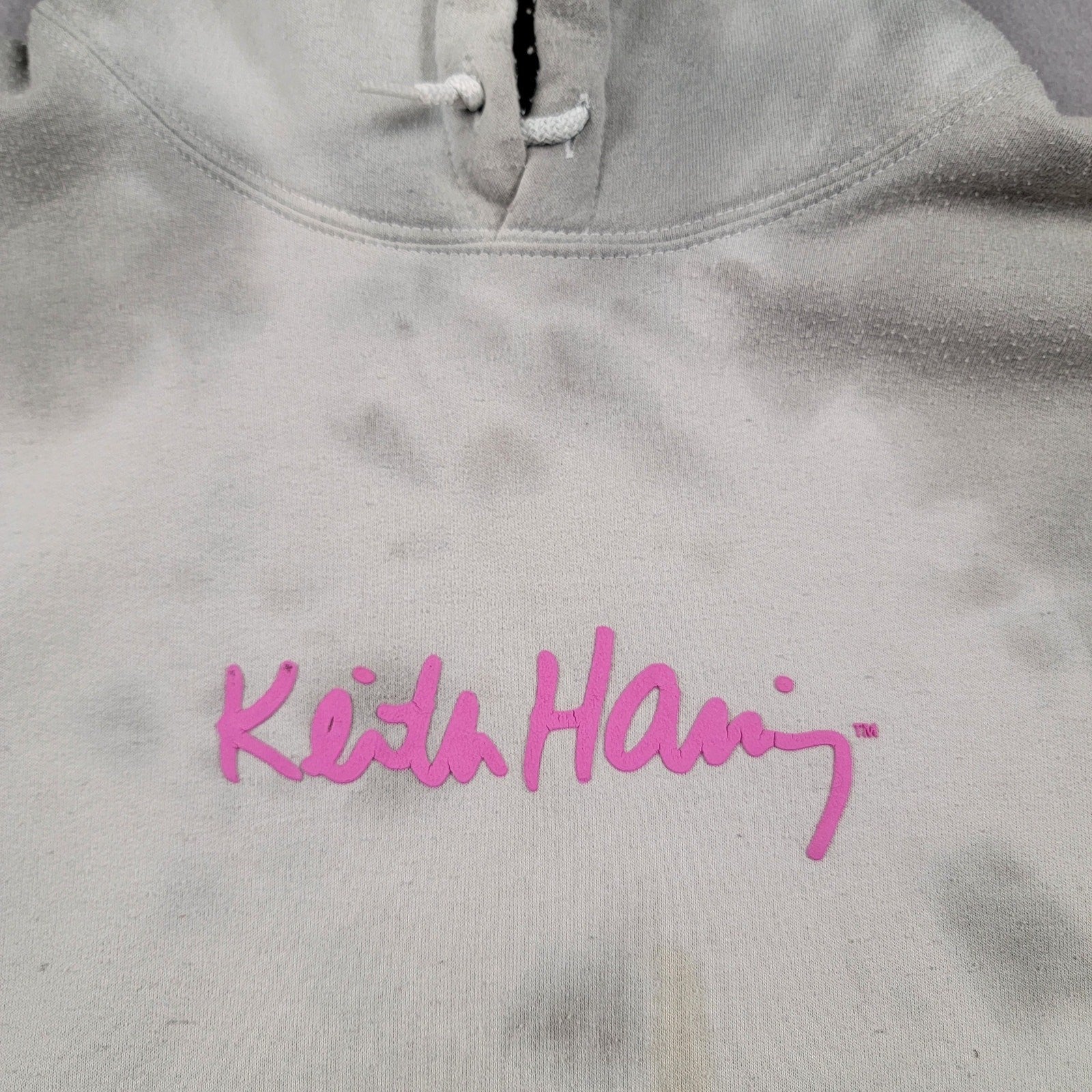 Ripple Junction Keith Haring Pop Art Tie Dye Hoodie Sz L2