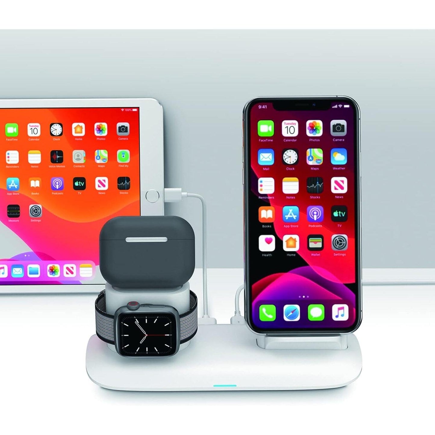 4 in 1 Desk Charger for Apple and Some Android. See info2