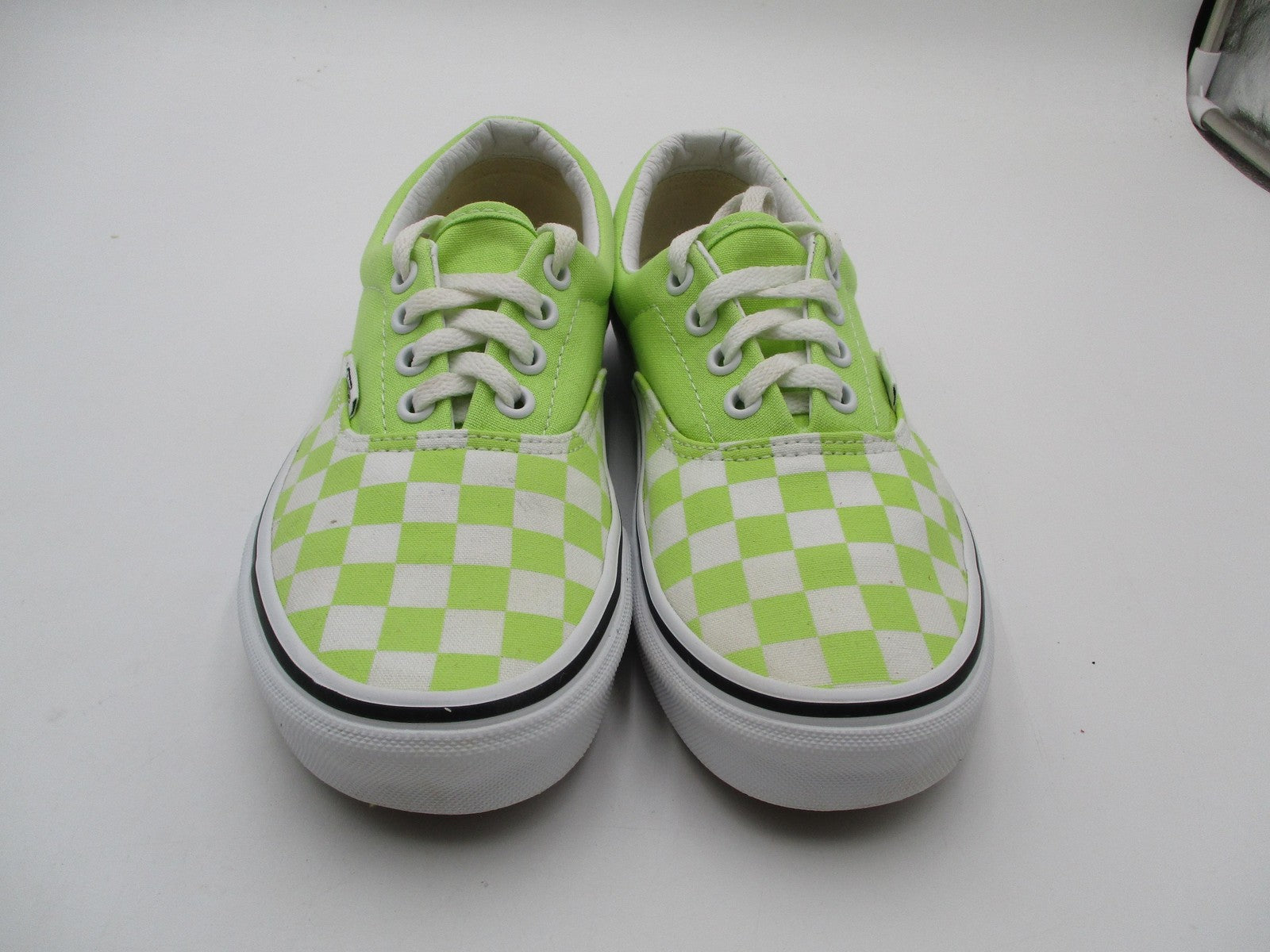Vans Era Shoes Mens Size 5 Green White Checkerboard Low Top Skate Sneakers1
