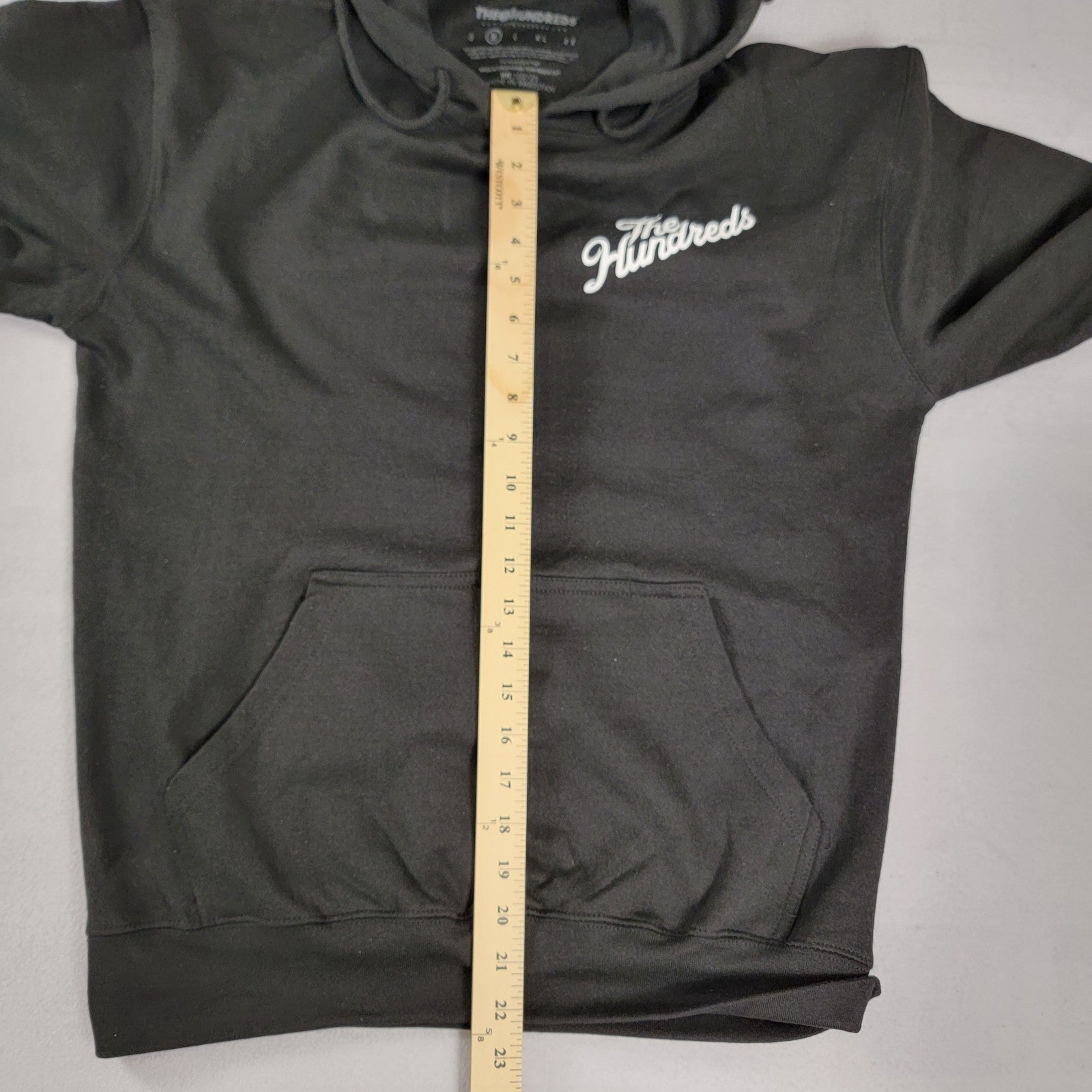 The Hundreds Forever Slant Script Pullover Hoodie Mens Medium Black