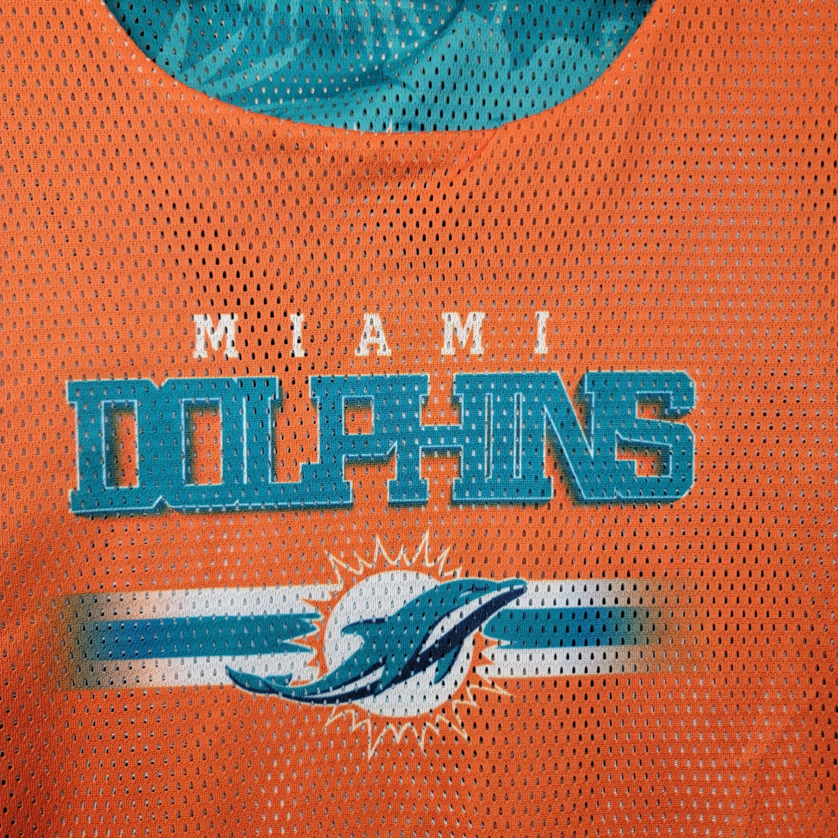 Miami Dolphins NFL Reversible Mesh Tank Top Mens 2XL Teal Orange10