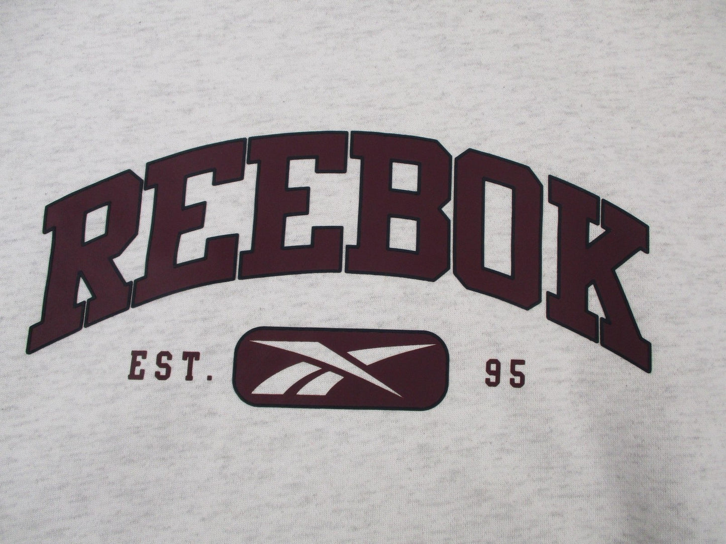 Reebok Varsity Summer Crewneck Short Set Womens L Gray Fleece Egret 1313131514