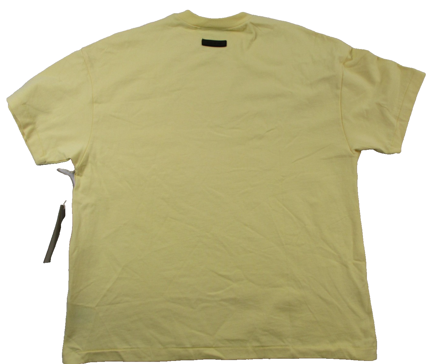 Fear Of God Essentials Shirt Mens Large Yellow Graphic Logo Tee Streetwear 13411
