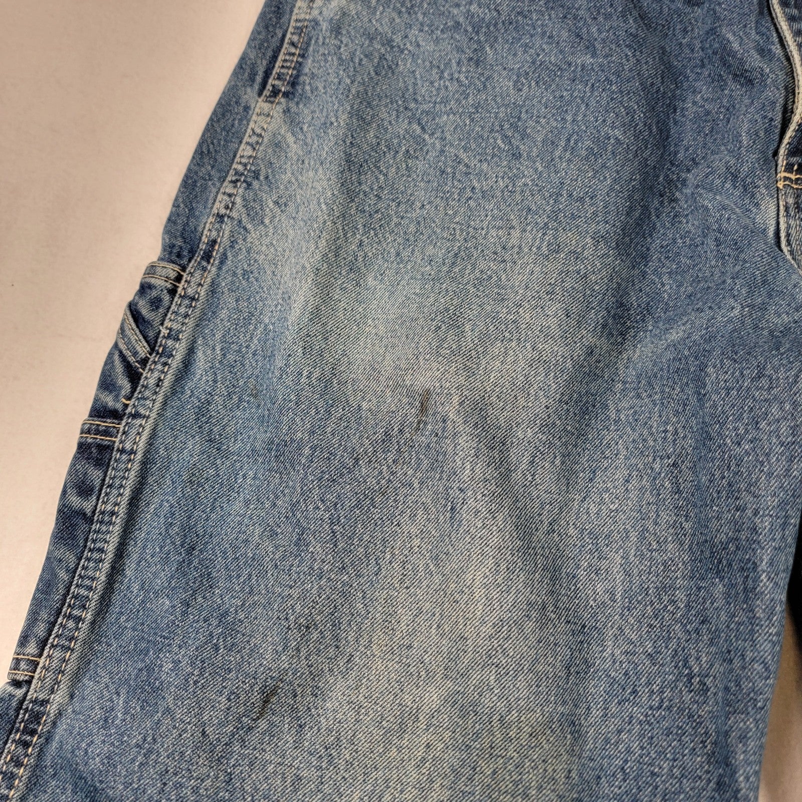 Southpole Jeans Men 36 Blue Denim Carpenter Baggy Loose Fit Hammer Loop Y2K 11895