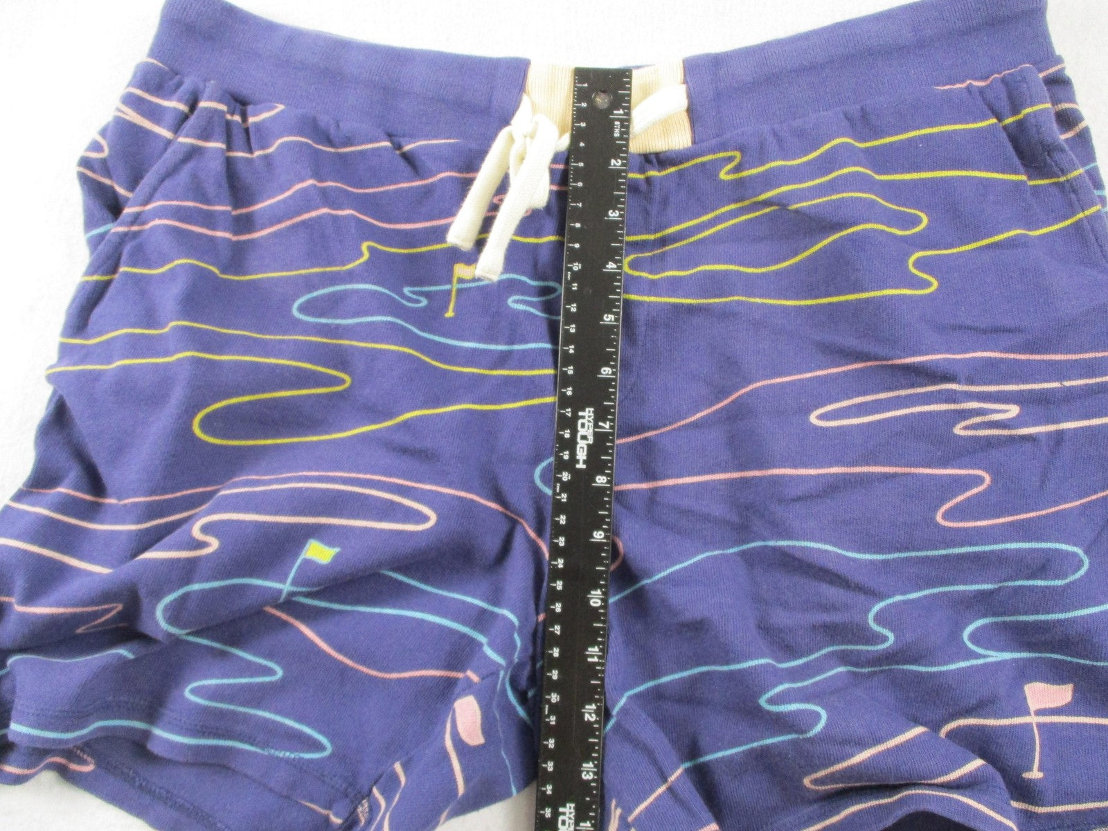 Original Fables Sweatsuit Set Mens XL Blue Golf Cart Flag Graphic Polo Shorts16