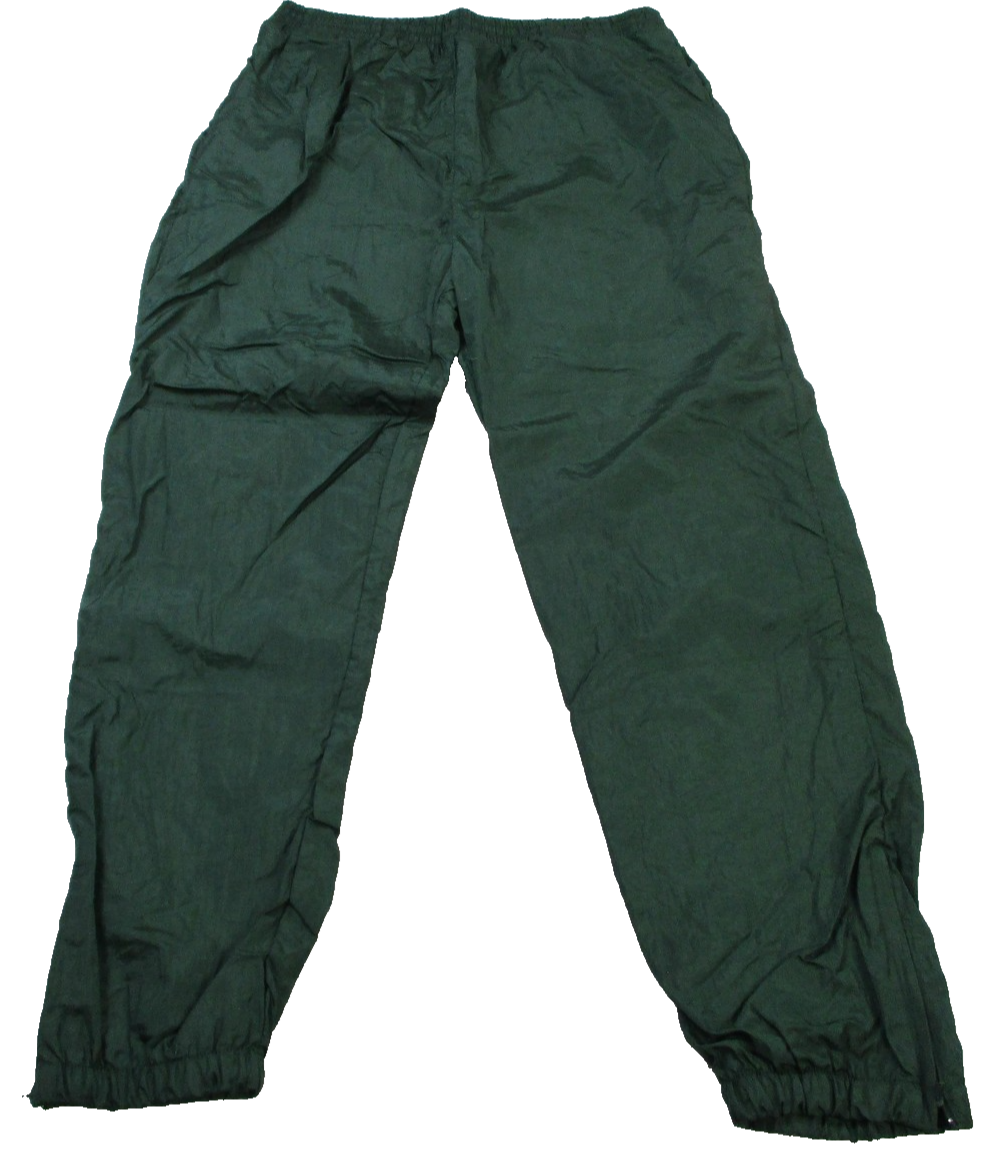Vintage Adolfo Sport Tracksuit Womens L Green Paisley Nylon Warm Up Set 16502