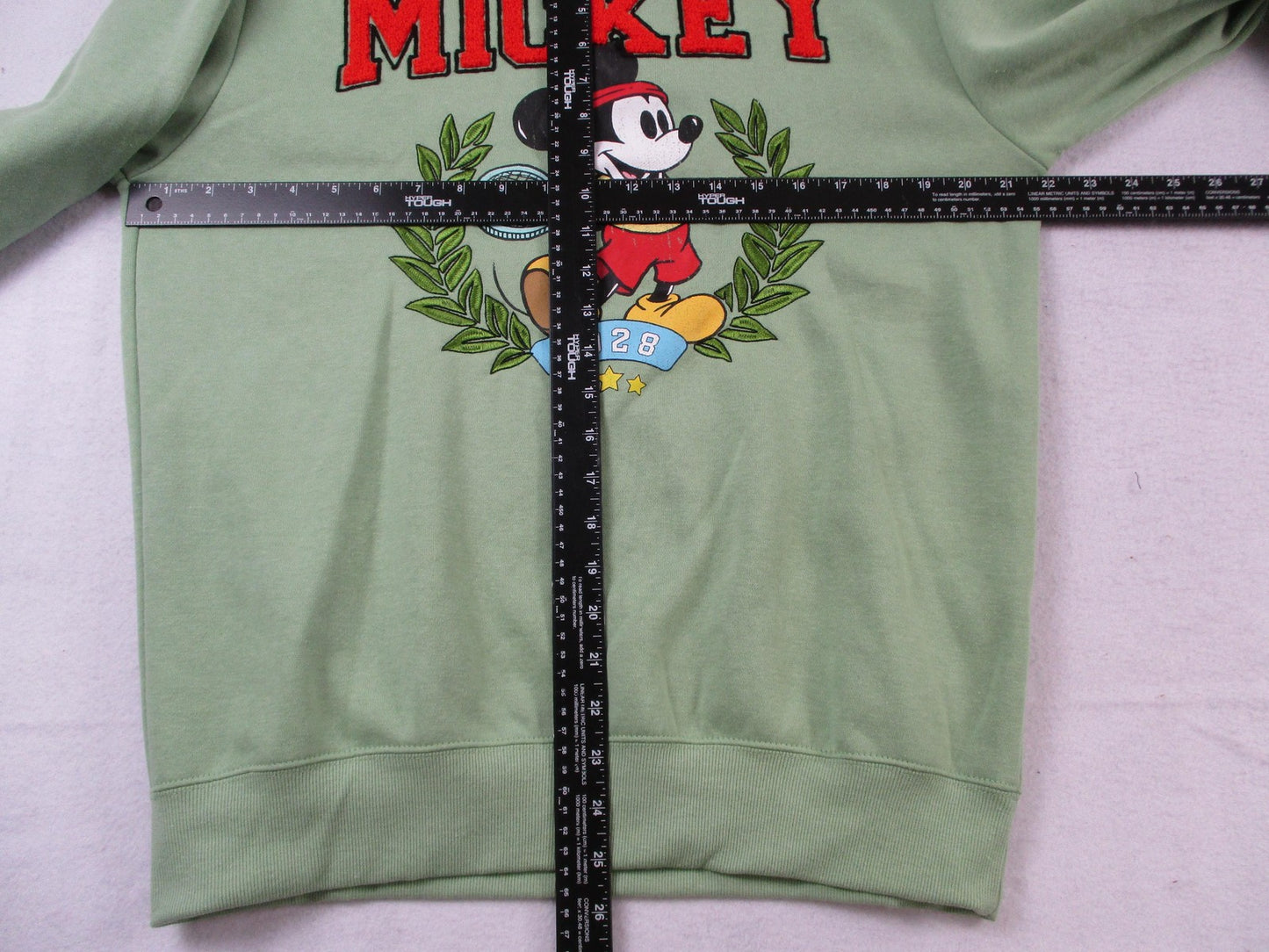 Disney Mickey Mouse Sweatshirt Mens Medium Green Tennis 1928 Crewneck 13697010