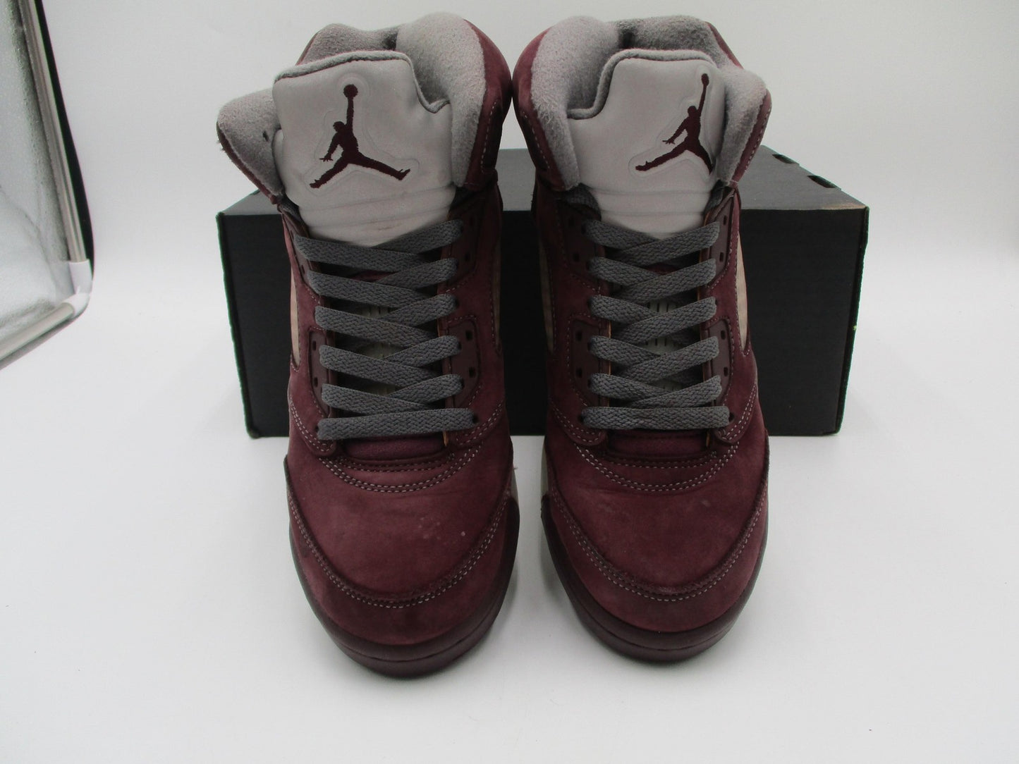 Nike Air Jordan 5 Retro Shoes Youth Size 5.5Y Burgundy Grey GS FJ4233600 (1E3)4