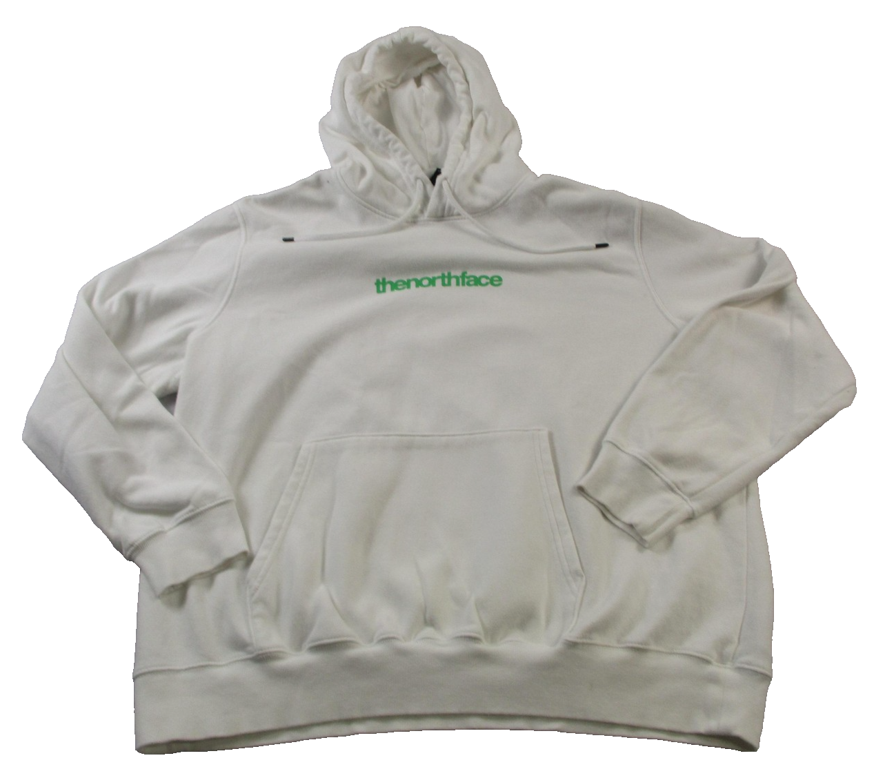 The North Face Hoodie Mens 2XL White Alpine Logo Graphic Pullover Fleece