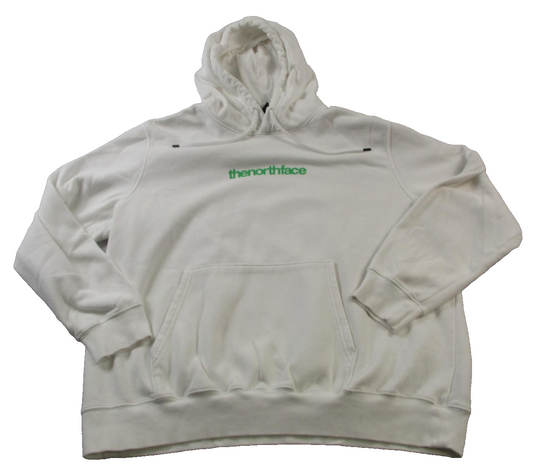 The North Face Hoodie Mens 2XL White Alpine Logo Graphic Pullover Fleece