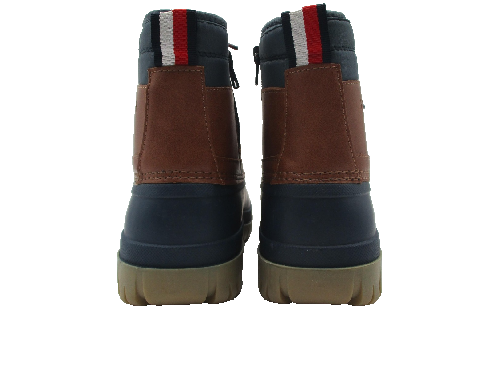 Tommy Hilfiger TH Danni Duck Boots Mens Size 6 Tan Navy Snow Winter Cold Weather5