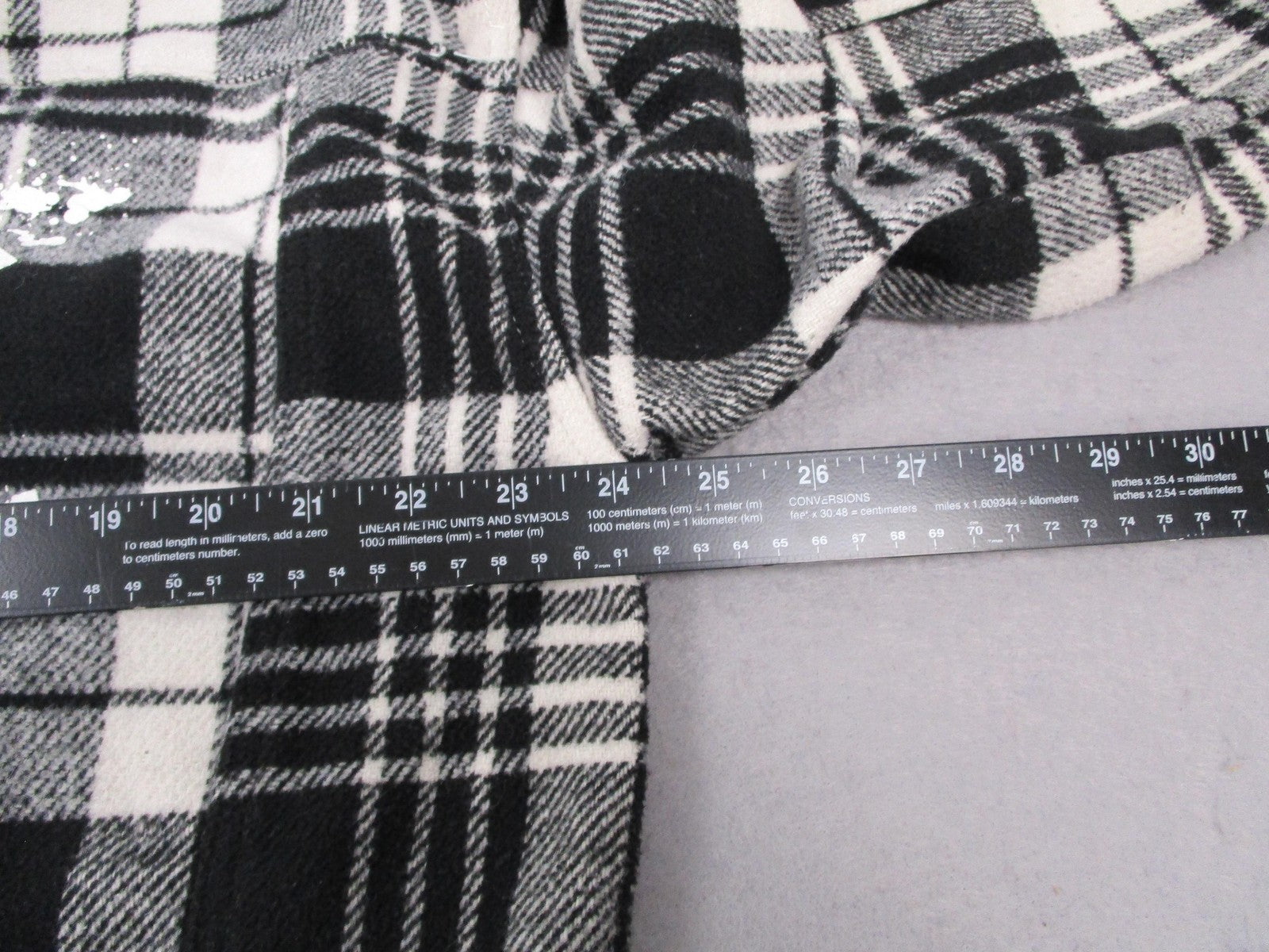 Copper Rivet Shirt Mens 2XL Black White Plaid Flannel Snap Front Graphic Shacket12