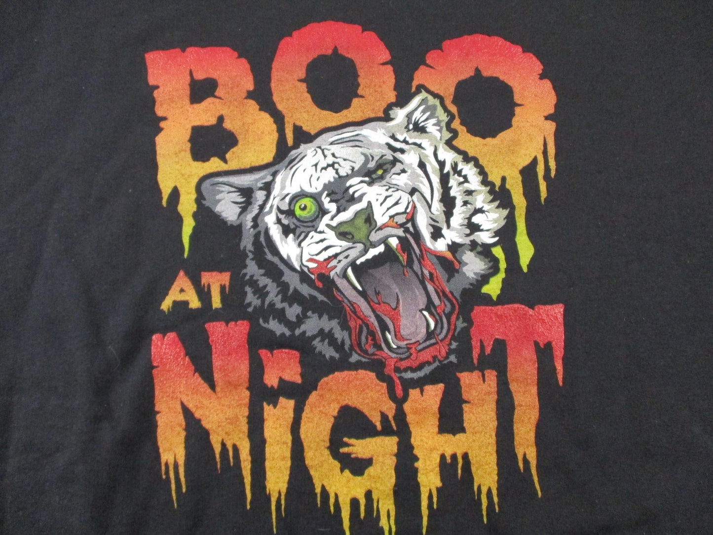 Gildan Heavy Blend Sweatshirt Mens 3XL Black Boo At Night Zombie Crew Graphic9