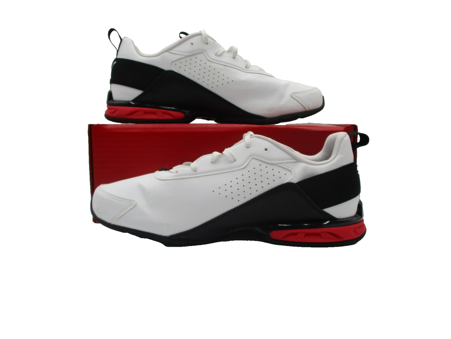 Puma Shoes Mens Sz 10.5 White Black Red SoftFoam+ ArchTec Sneakers 37867104 1D41