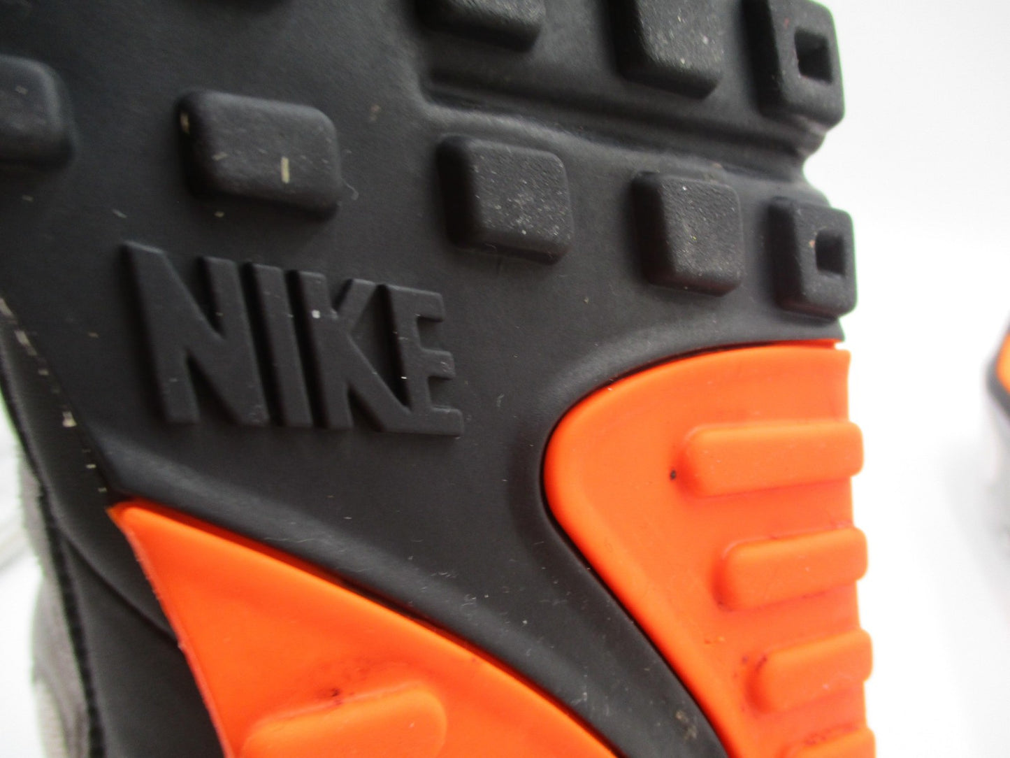 Nike Air Max 90 Mens Size 10.5 White Grey Orange Retro Sneakers CW5458-101 (1T6)14