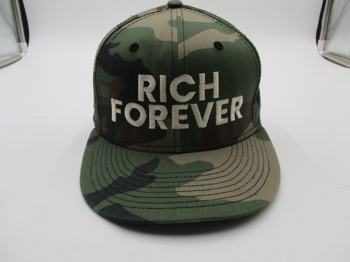 Rich Forever Hat Cap Snap Back Mens One Size Green Camo New Era 9FIFTY Hip Hop0