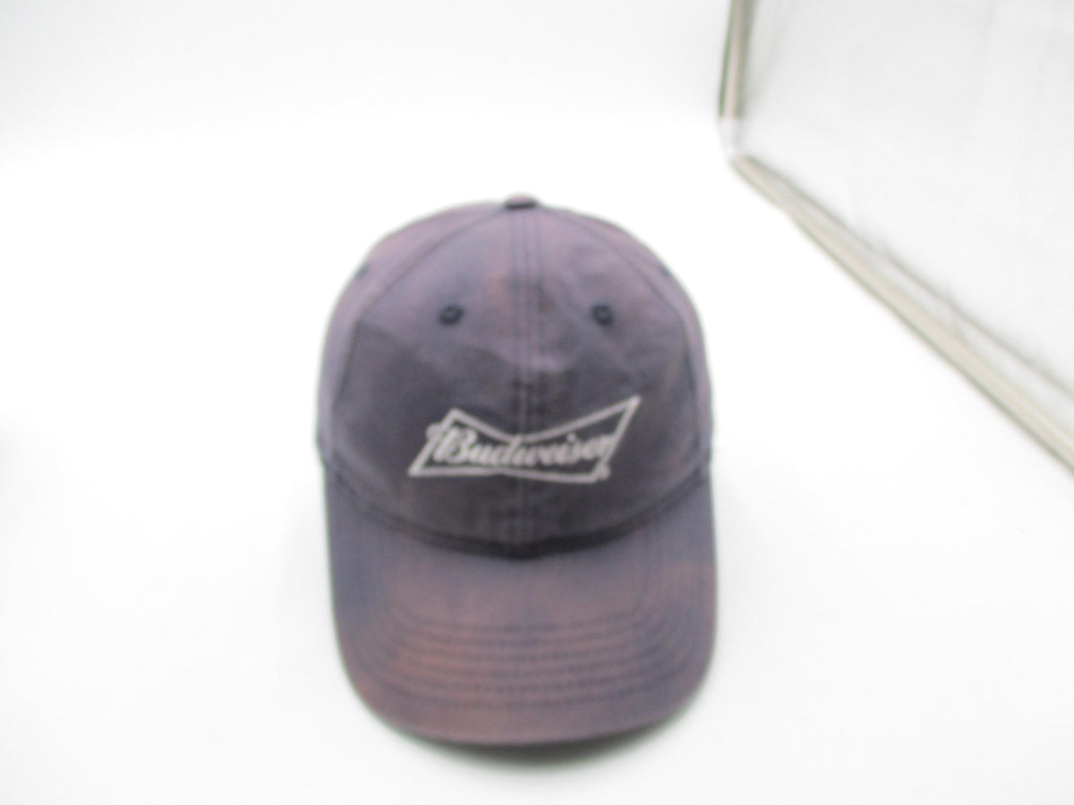 Budweiser Hat Cap Snap Back Mens One Size Blue Twill Beer Embroidered Logo2