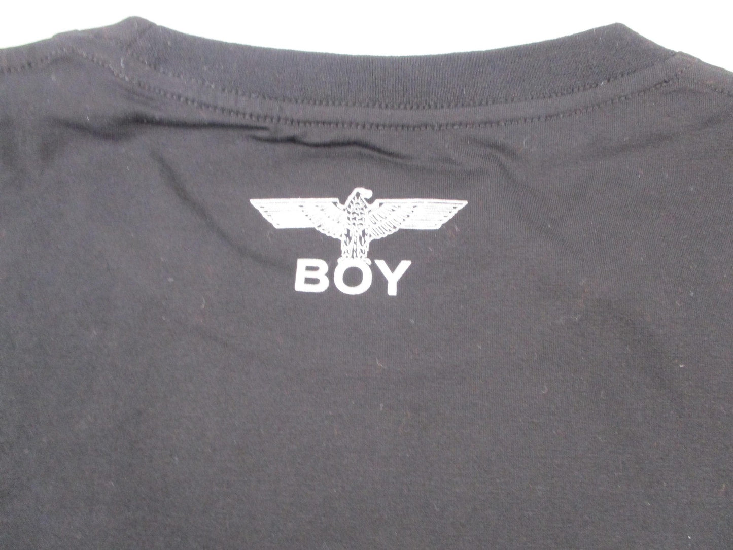 Boy London Shirt Mens Medium Black Eagle Logo Graphic Stretch Tee Punk 13050710