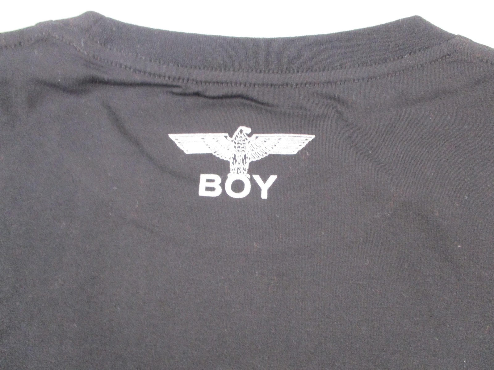 Boy London Shirt Mens Medium Black Eagle Logo Graphic Stretch Tee Punk 13050710