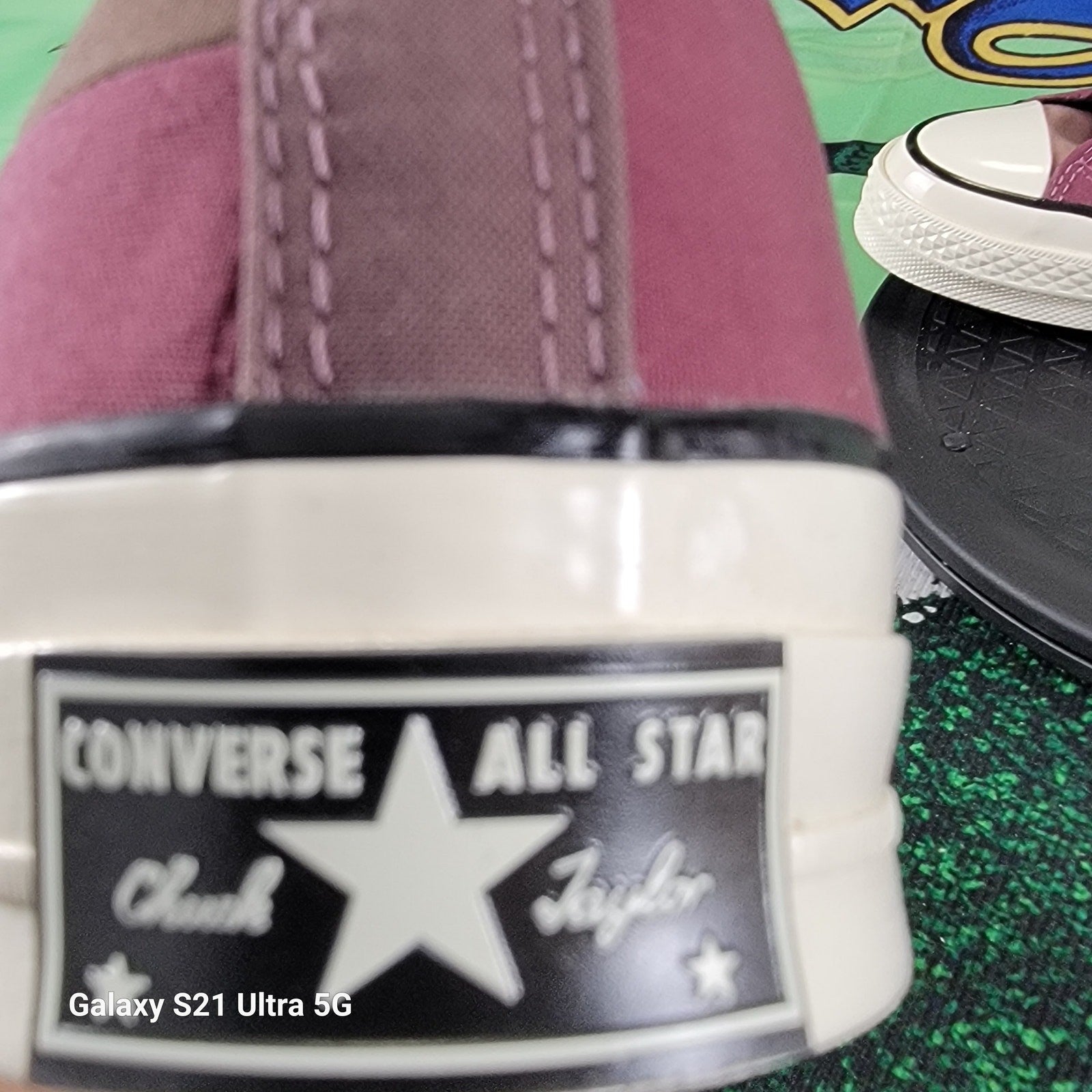 Converse Chuck Taylor AllStar Hi Plant Color Patchwork Rose Taupe 170682C Sz 86