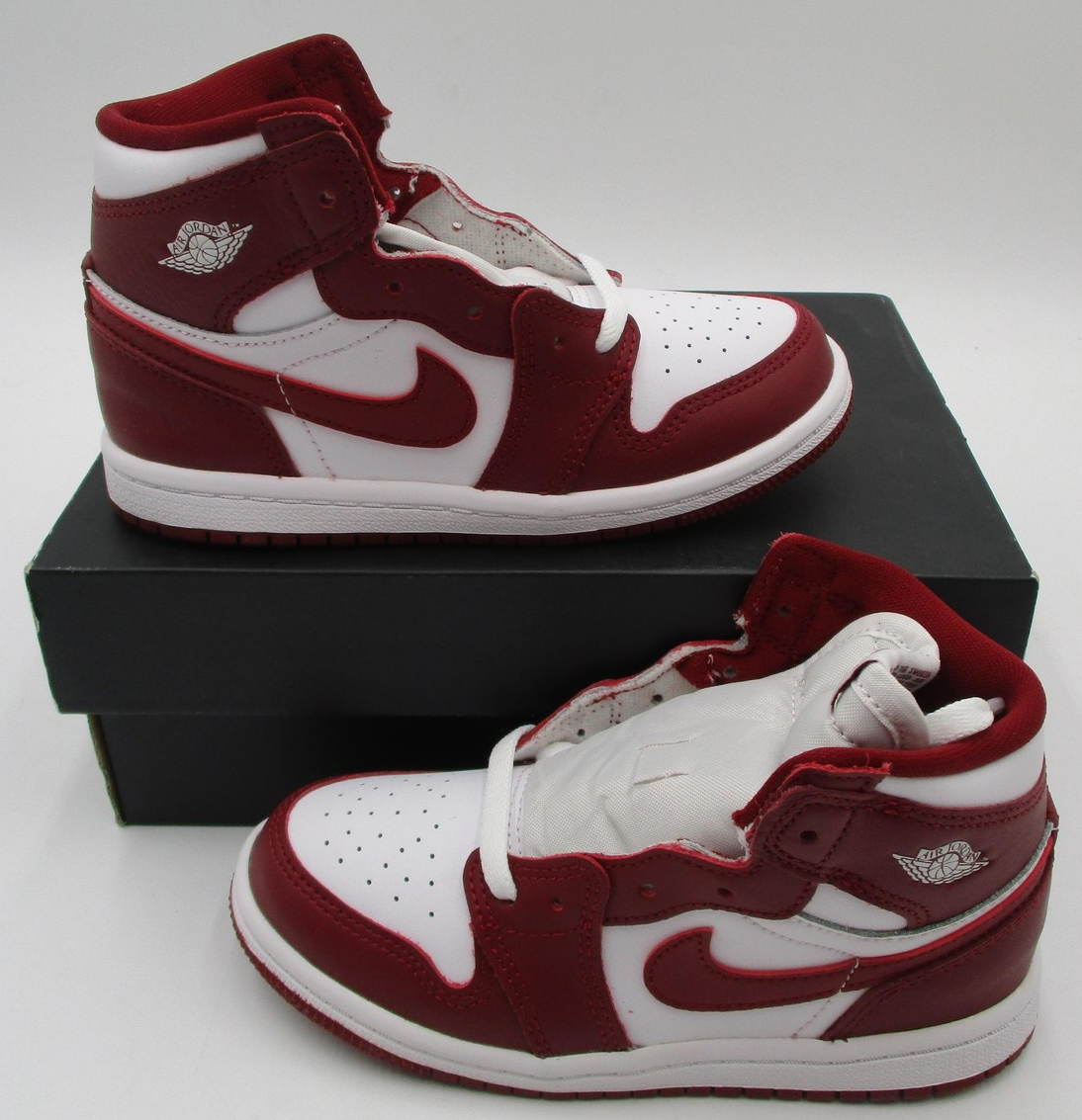 Air Jordan 1 Retro High OG TD 'Artisanal Red' Boys Size 10C FD1413-160 New w Box3