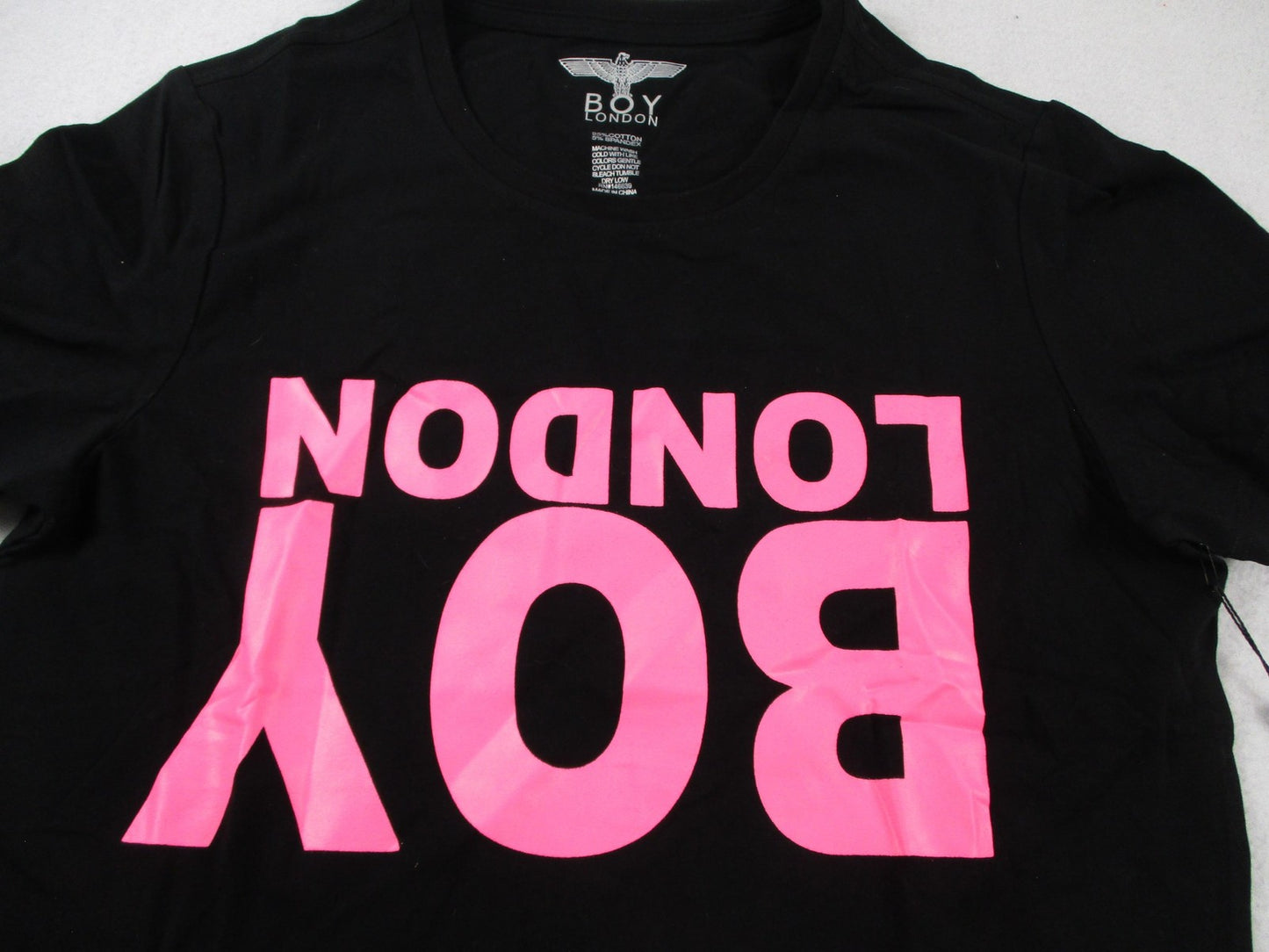 BOY London Shirt MenS Small Black Pink Logo Graphic TShirt Crewneck 129913013