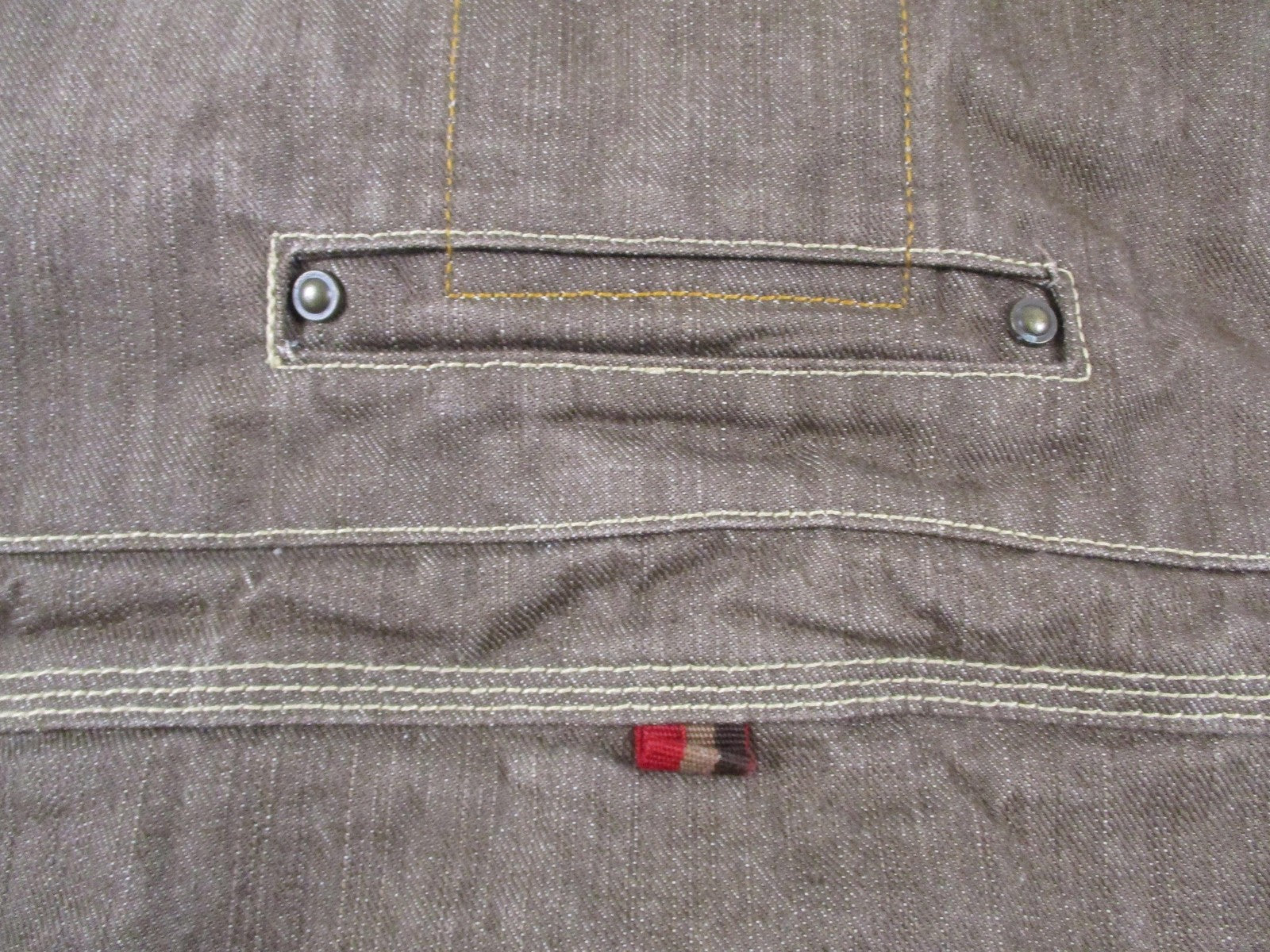 Parish Jacket Mens 4XL Brown Cotton Denim Military Workwear Snap Front Outdoor19