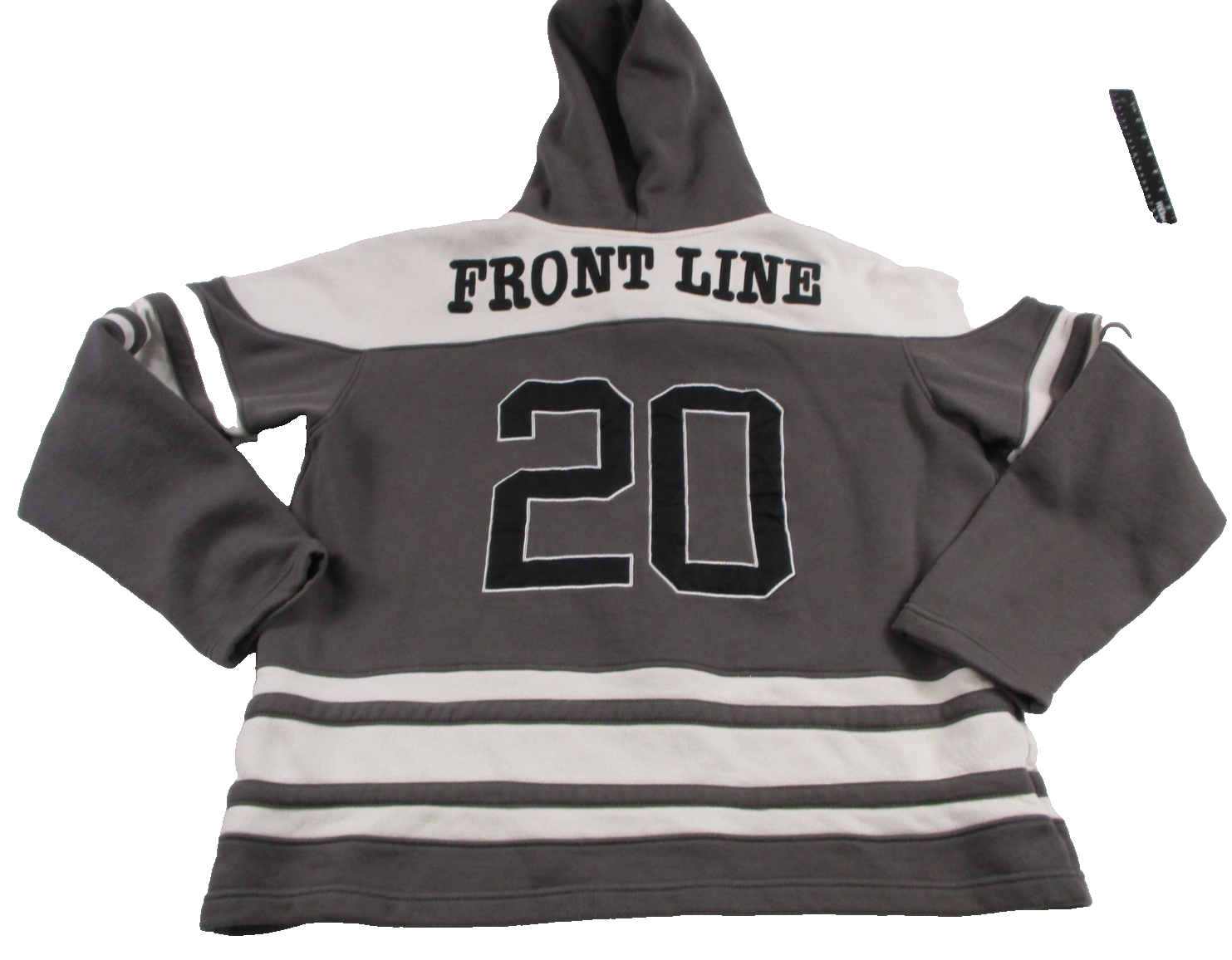 Fly Waves Factory Hoodie Mens 2XL Gray Lace Up Fleece Sweatshirt Frontline 16581