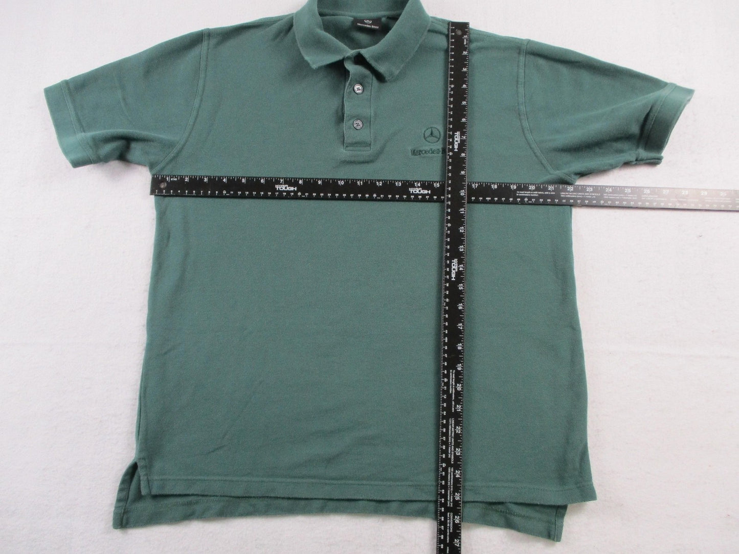 Mercedes-Benz Polo Shirt Mens Small Green Short Sleeve Automotive Logo4