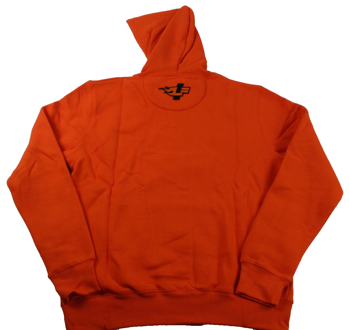 D73 Hot Wheels Hoodie Men Medium Orange Pullover Kangaroo Pocket Graphic 1295961