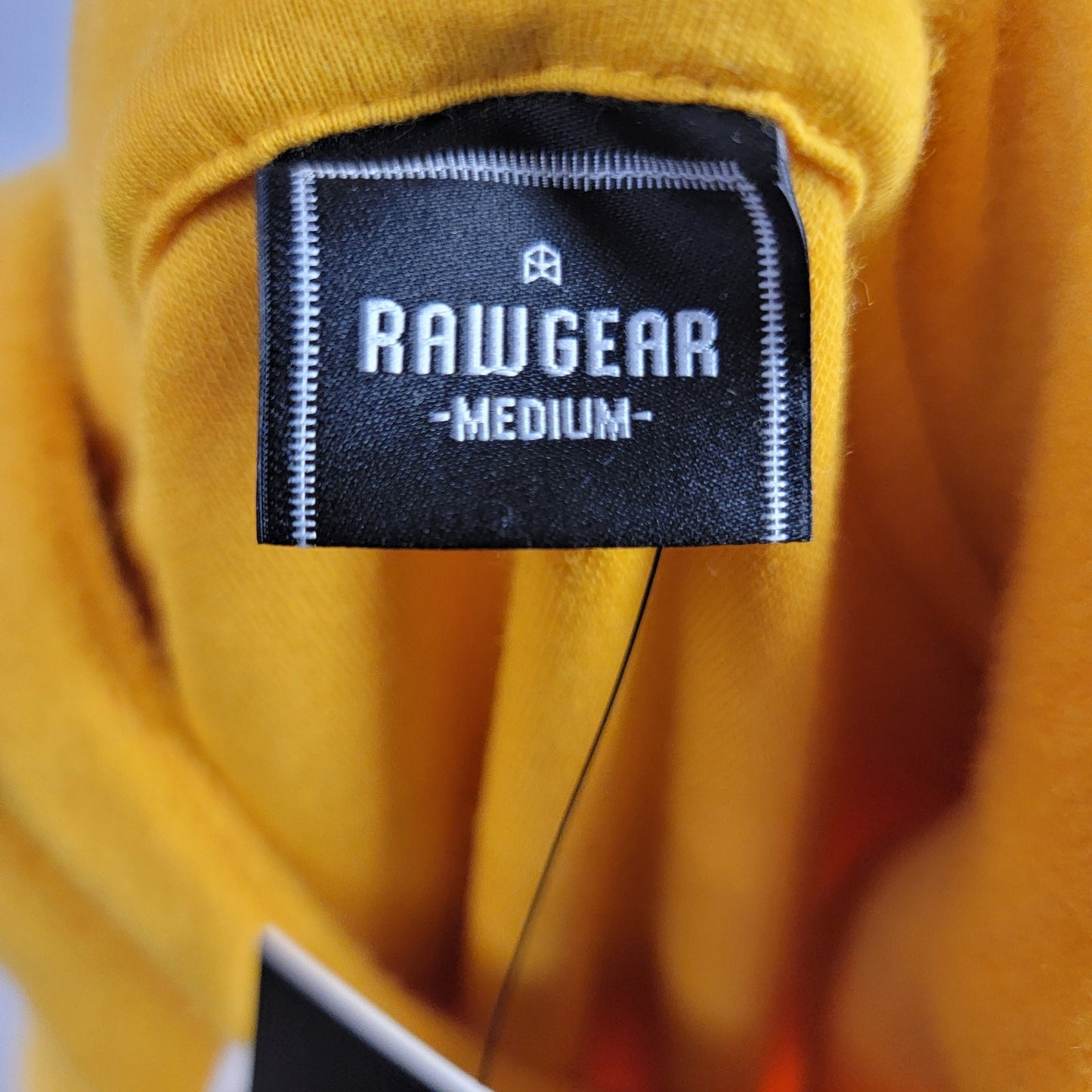 RawGear Oversized Pullover 1/3 Zip Fleece Jacket Yellow Sz M2