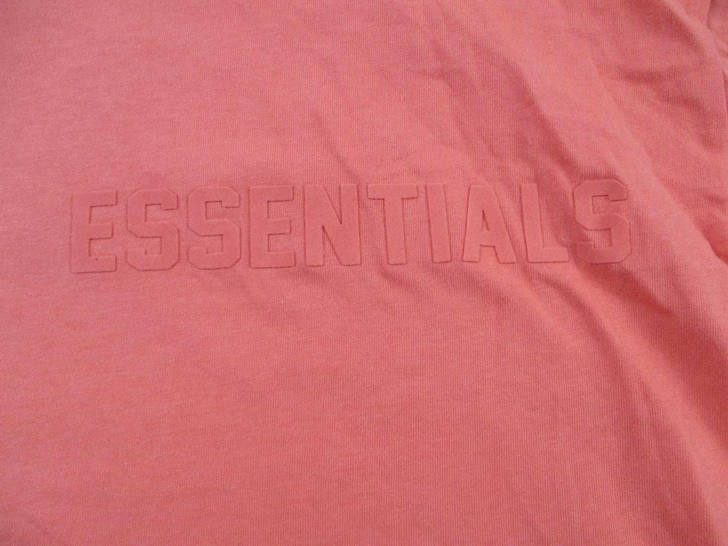 ESSENTIALS Fear Of God Shirt Mens Large Orange Logo Graphic Tee Streetwear 13424