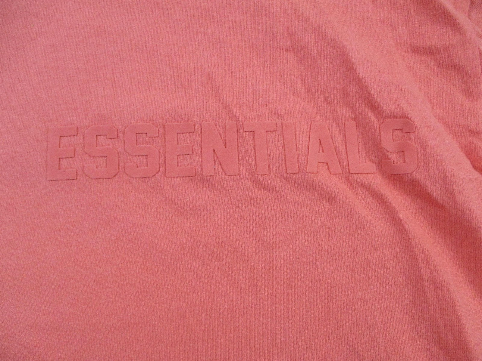 ESSENTIALS Fear Of God Shirt Mens Large Orange Logo Graphic Tee Streetwear 13424
