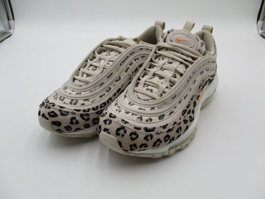 Nike Air Max 97 Shoes Womens Size 6.5 Beige Leopard Print Sneakers CW5595-0010