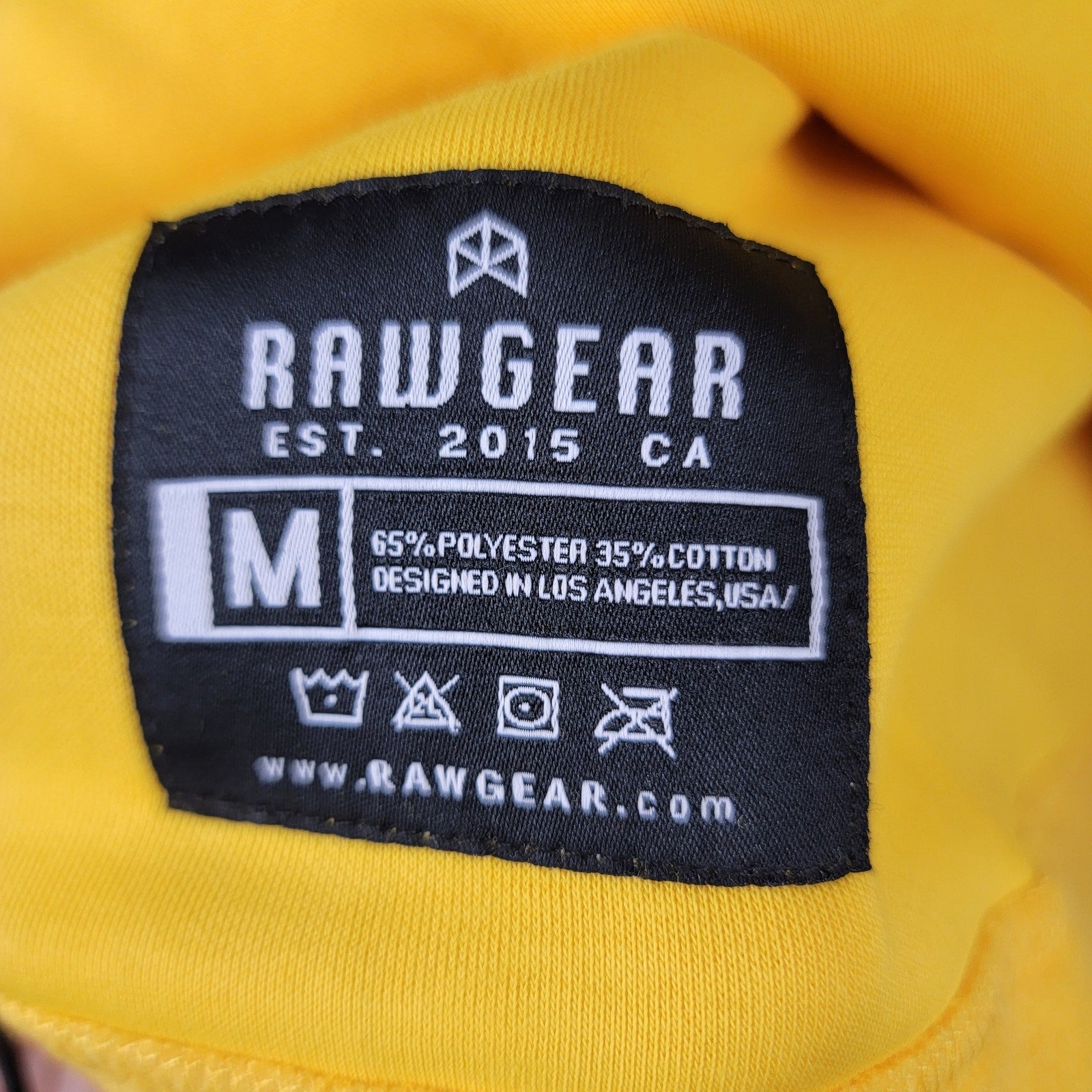 RawGear Oversized Pullover 1/3 Zip Fleece Jacket Yellow Sz M4