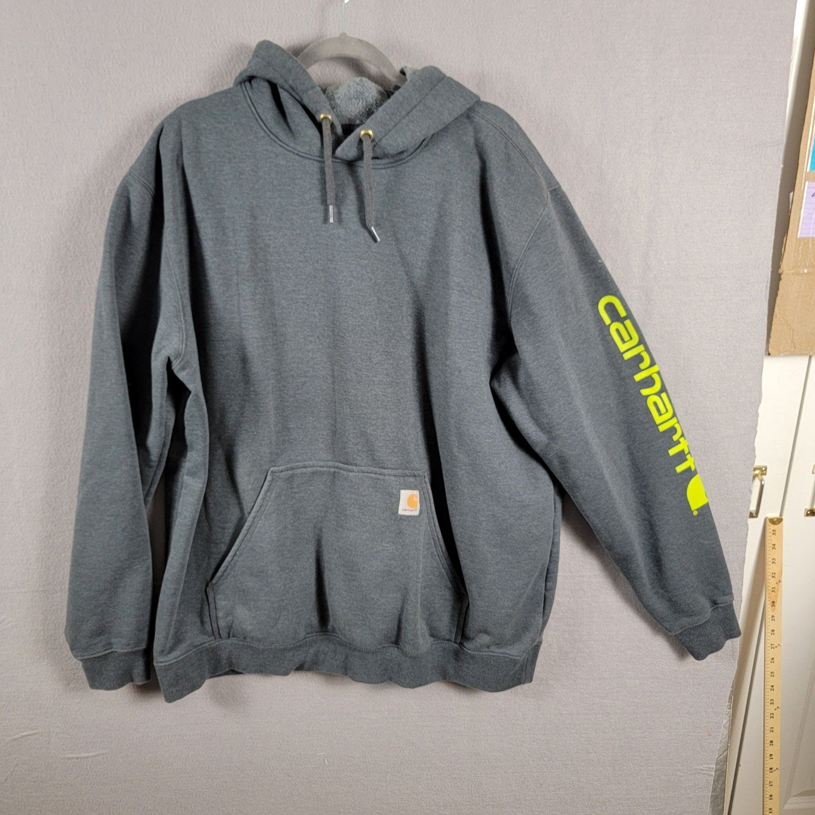 Mens Carhartt Pullover Pocket Hoodie Sz 2XL Tall