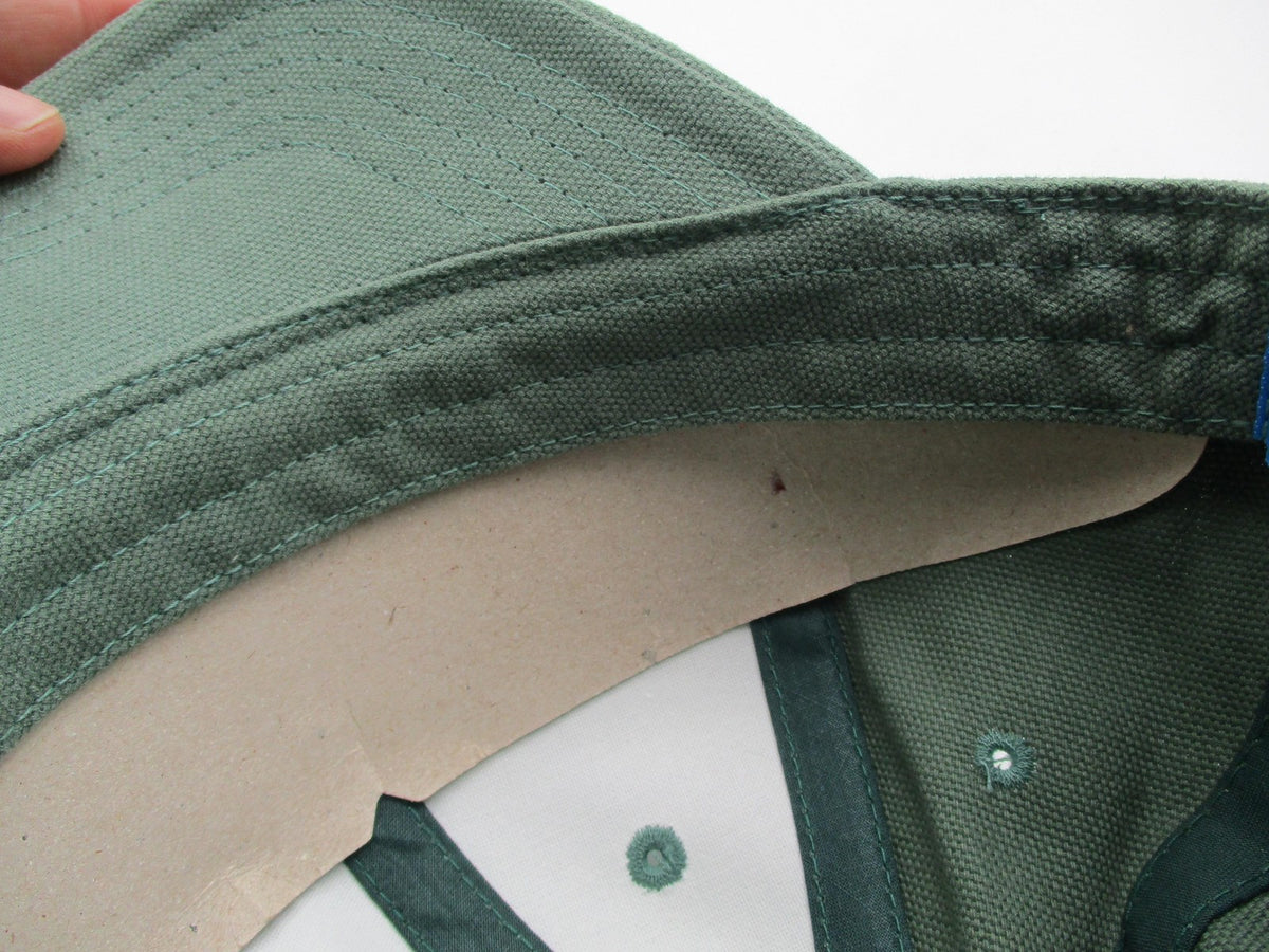 Great Republic Hat Cap Strap Back Mens One Size Green Canvas Solid Baseball9