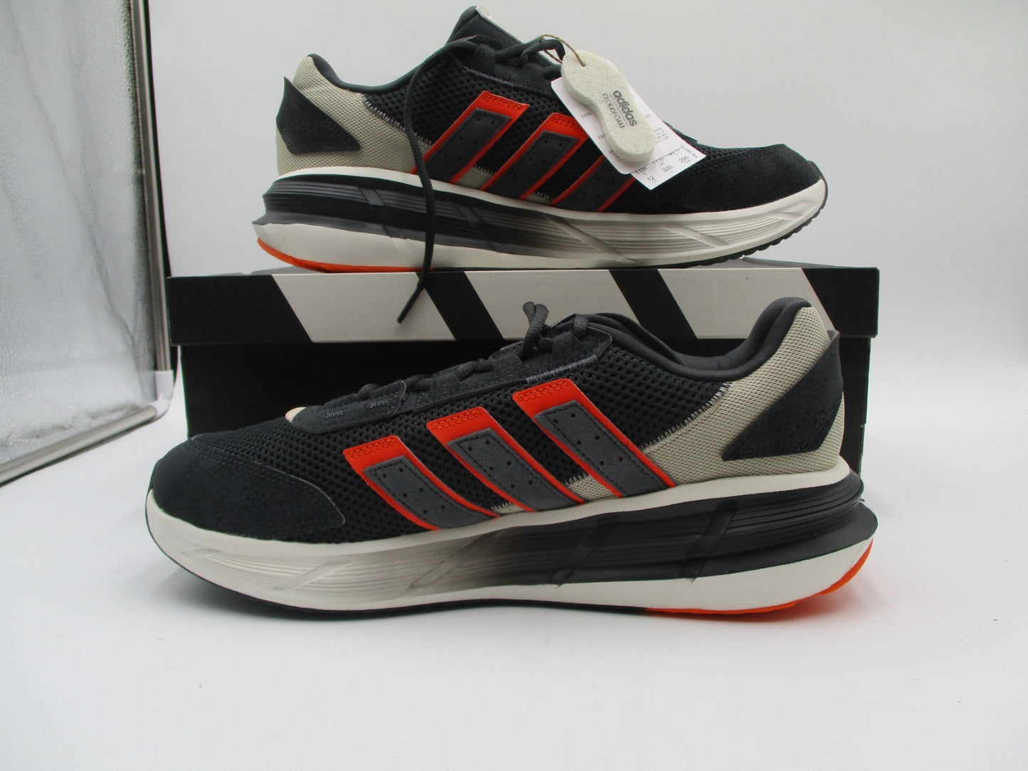 Adidas Astrastar Cloudfoam Black Gray Orange Men’s Sz 12 JQ60772