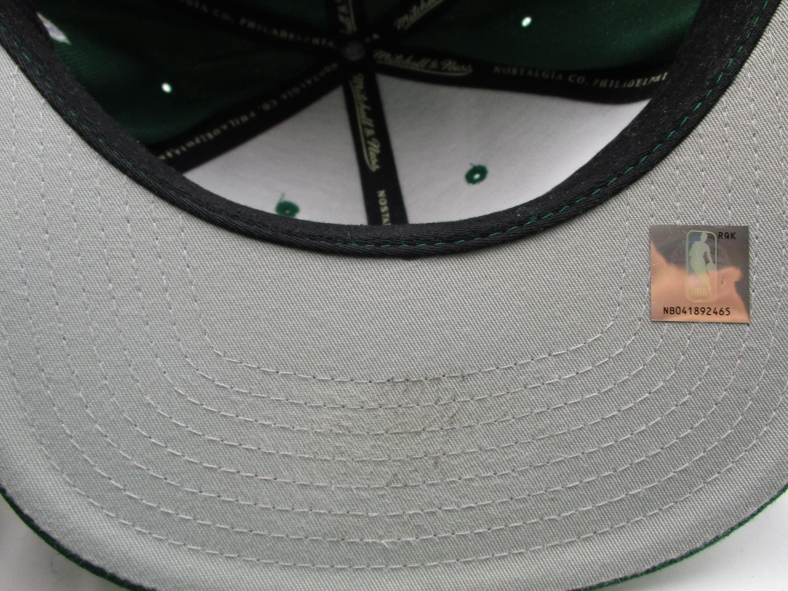 Mitchell & Ness Hat Cap Snap Back One Size Green NBA Basketball Mens Logo13