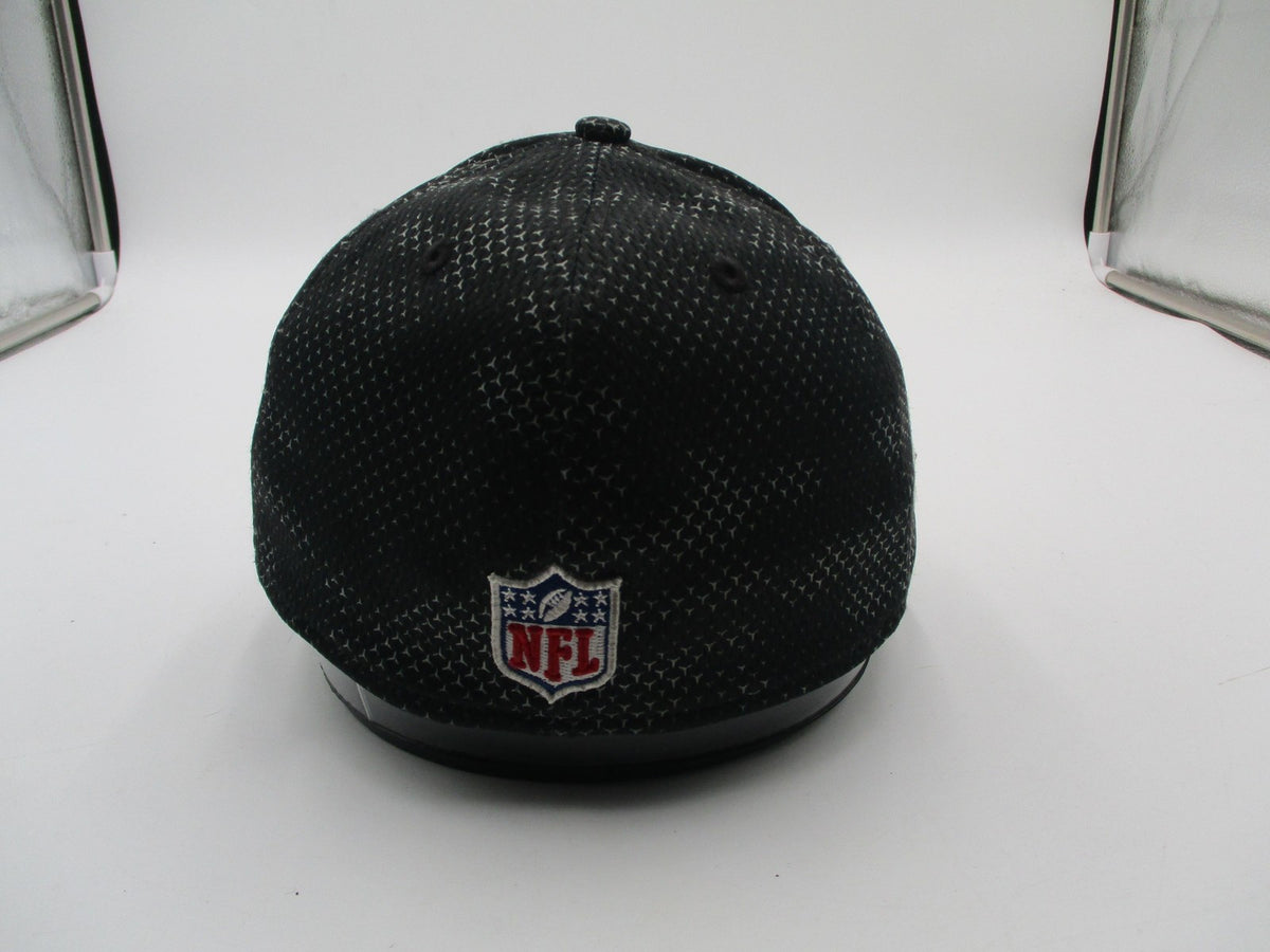 Las Vegas Raiders Hat Cap Fitted Mens Large Black NFL Football New Era 39THIRTY7