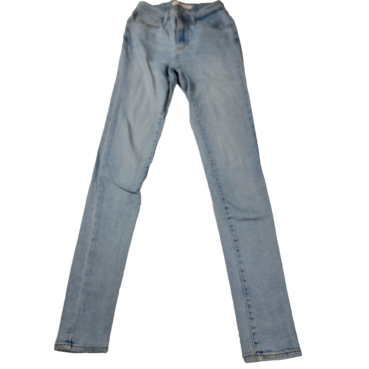 Levis 721 High Rise Skinny Jeans Womens 24 Blue Light Wash Stretch Casual