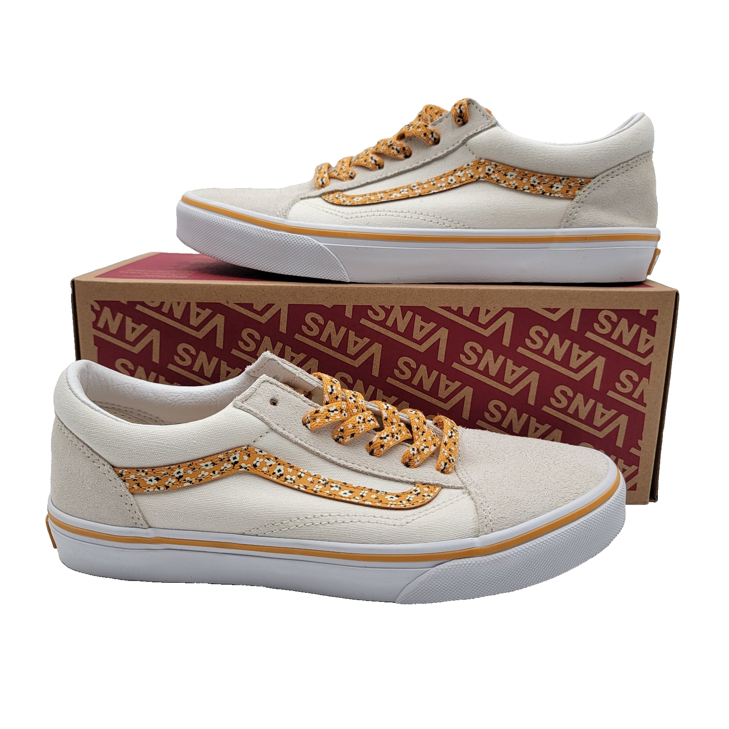 Vans Kids Old Skool Ditsy Floral Multi/True White Shoe Kids Junior Sz 6.5 NIB0