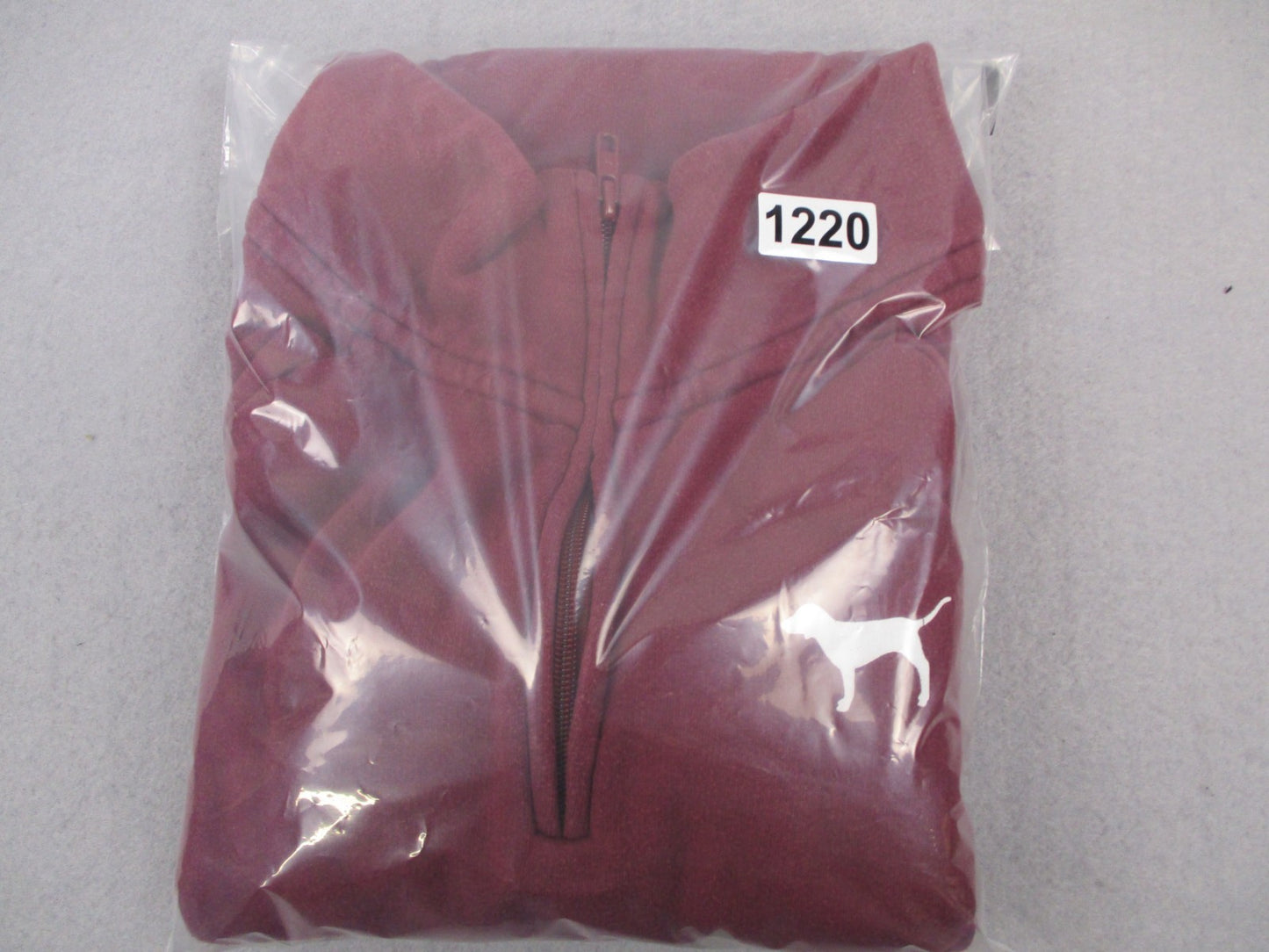 Victoria’s Secret PINK Half Zip Pullover Sweatshirt Maroon Women’s Large