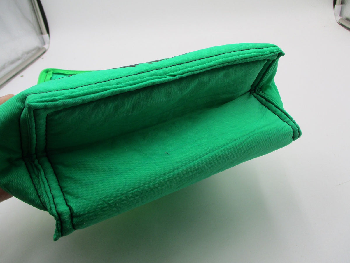 Surf Rags Green Toiletry Bag Neon Strap Travel Makeup Shaving Case Unisex Zip4