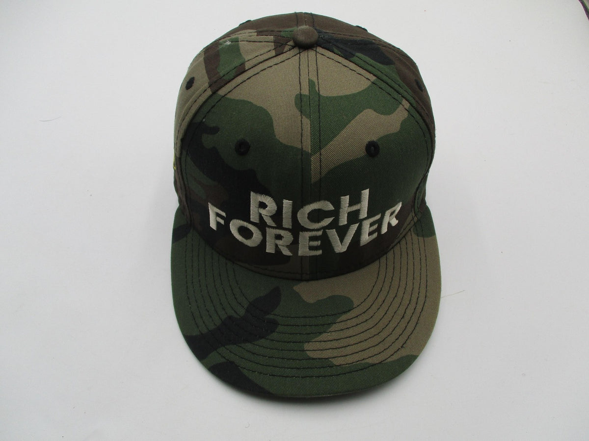 Rich Forever Hat Cap Snap Back Mens One Size Green Camo New Era 9FIFTY Hip Hop9